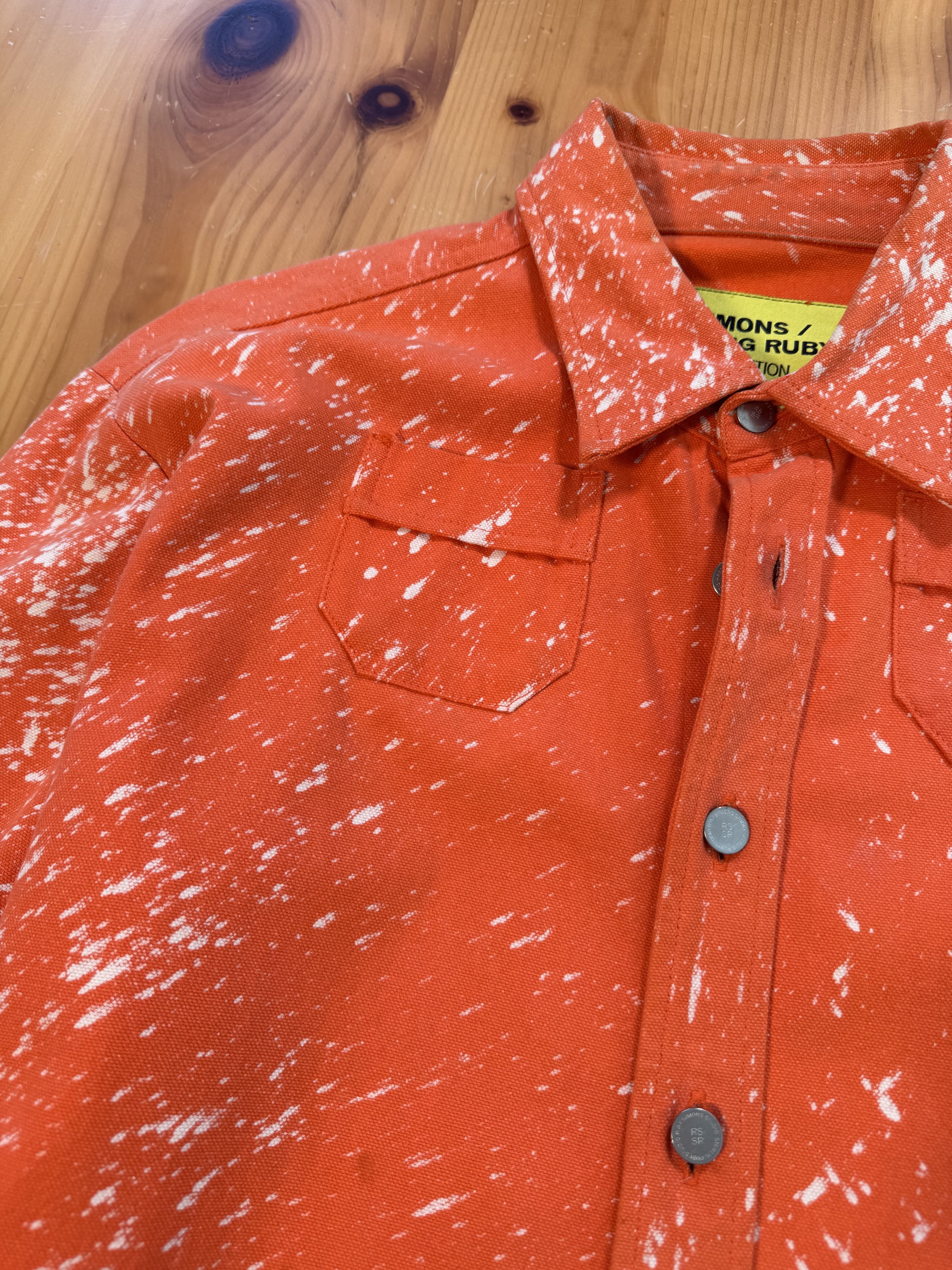 Sterling Ruby Sterling Ruby x Raf Simons RARE Bleached Splatter soto Shirt Size US L / EU 52-54 / 3 - 5 Thumbnail