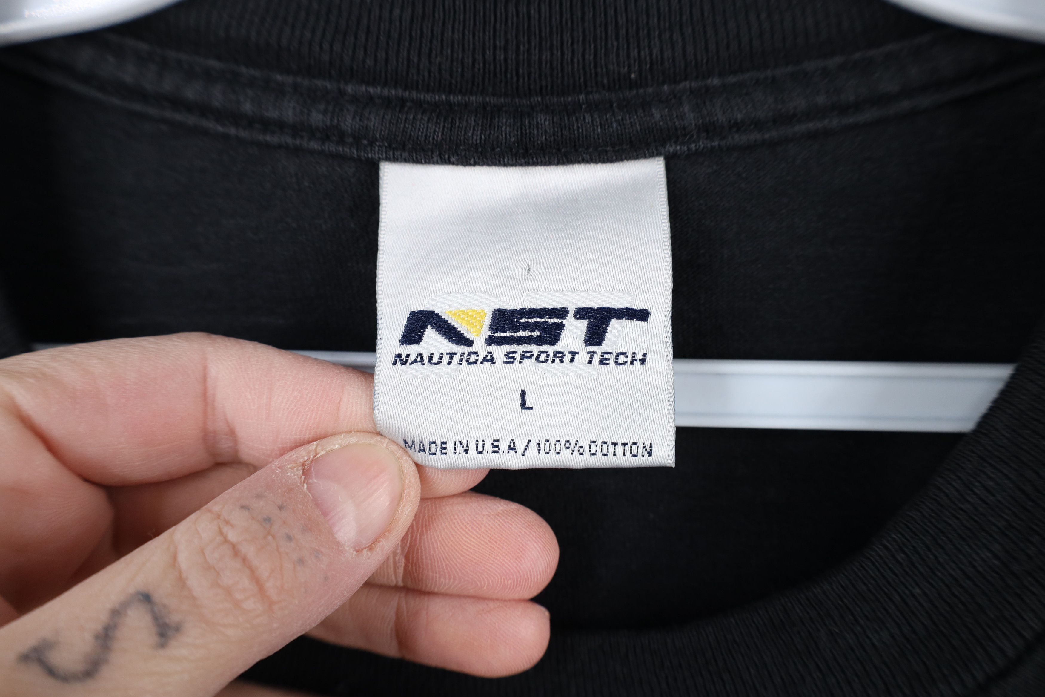 Nautica × Vintage Vintage 90s Nautica Sport Tech Spell Long Sleeve T-Shirt USA Size US L / EU 52-54 / 3 - 9 Thumbnail