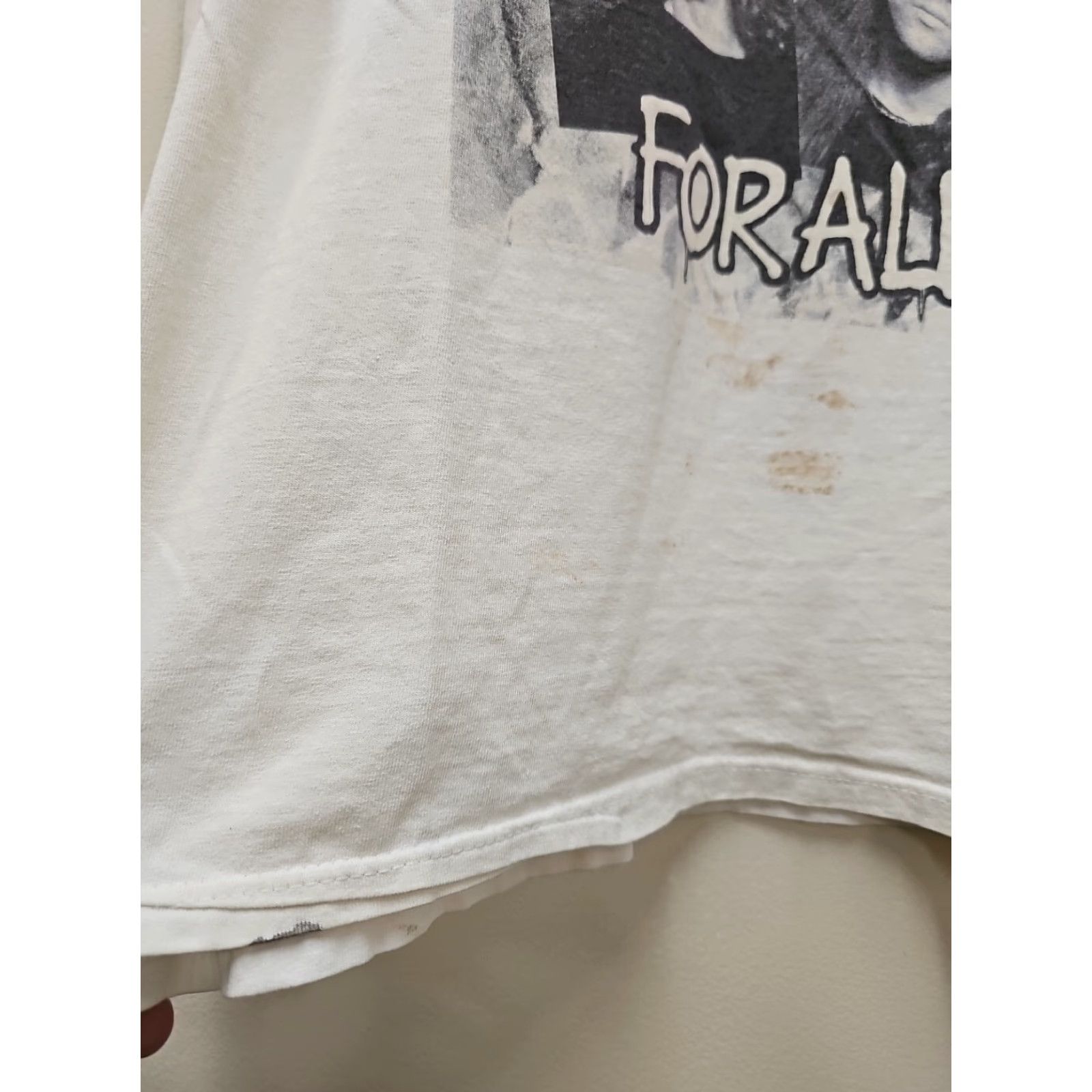 X-LARGE VINTAGE Brockum Metallica And Justice For All Tour T Shirt XL White Concert Band T-Shirt Mens 80s 90s Heavy Metal Size US XL / EU 56 / 4 - 2 Thumbnail
