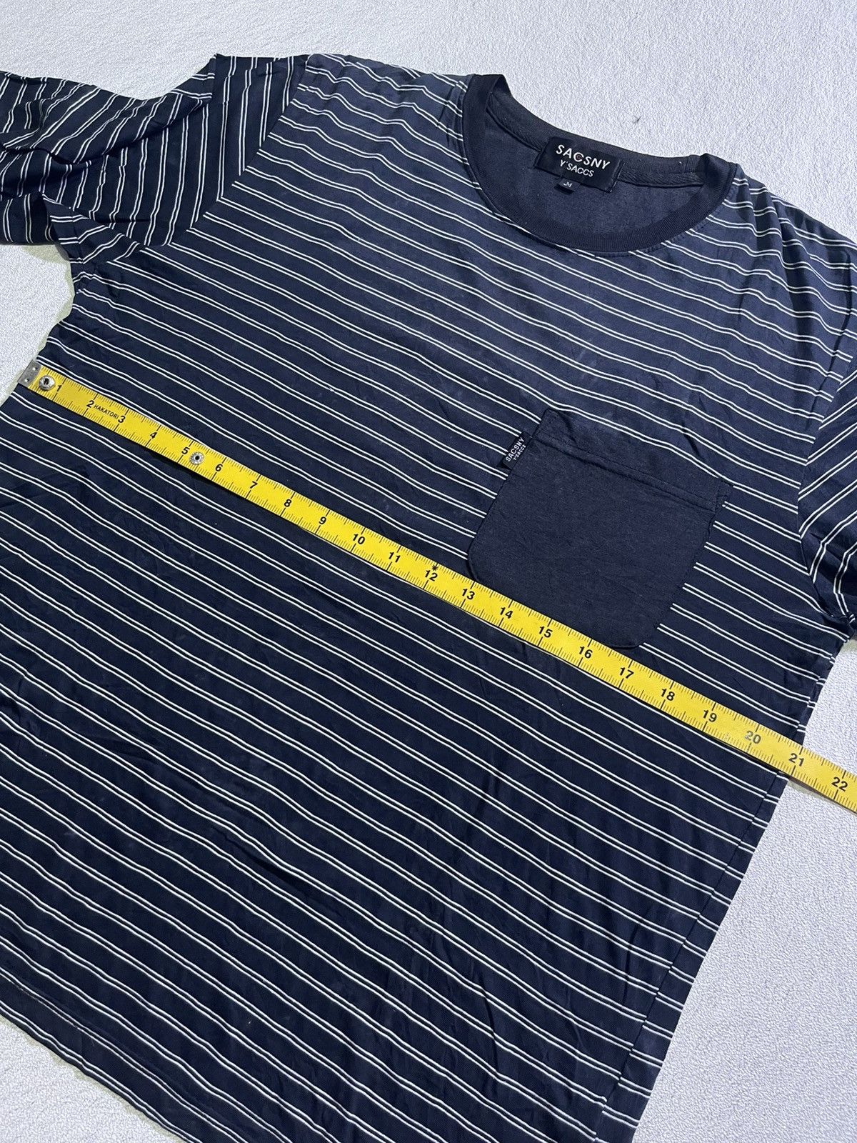 Yohji Yamamoto Y'sacca yohji yamamoto long t-shirt with small pocket motif Size US M / EU 48-50 / 2 - 9 Thumbnail