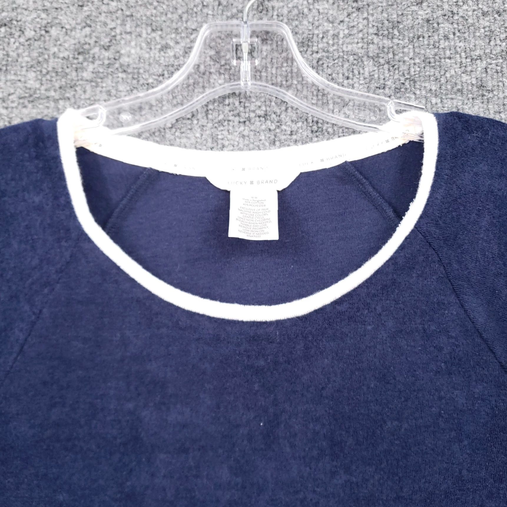 Lucky Brand Lucky Brand T-Shirt Womens M Medium Blue Round Neck Short Sleeves Cotton Blend Size M / US 6-8 / IT 42-44 - 5 Thumbnail