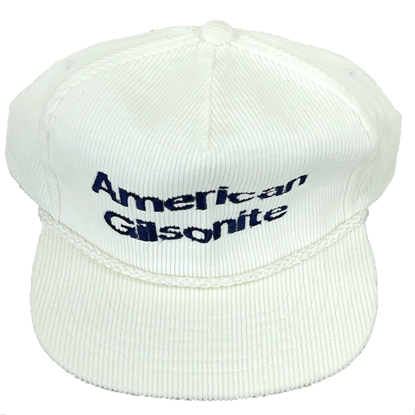 Vintage Vintage American Gilsonite Corduroy Trucker Hat Snapback Men Adjustable White 90s Retro Casual Size ONE SIZE - 3 Thumbnail