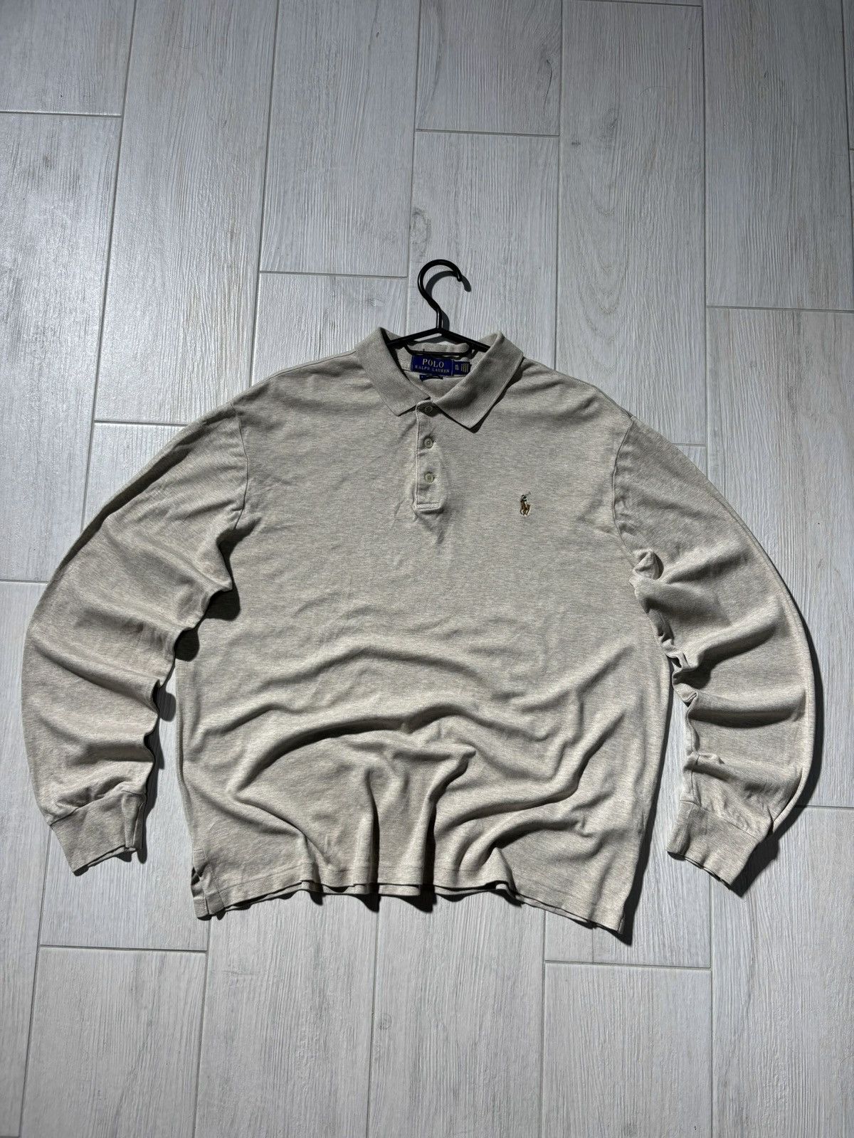 Polo Ralph Lauren Polo Ralph Lauren Polo Rugby Cream Long Sleeve Old Money Size US XL / EU 56 / 4 - 1 Thumbnail