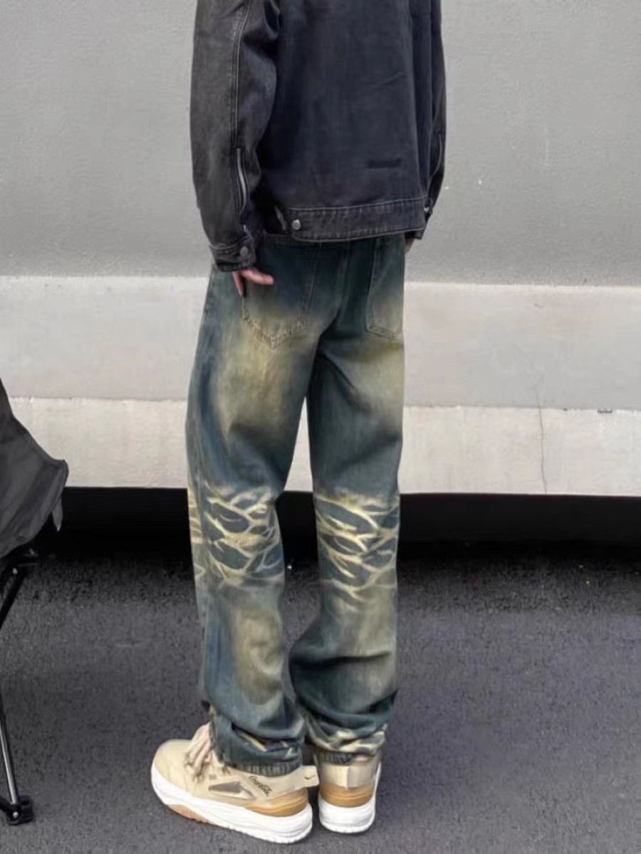 Japanese Brand × Jean Vintage Washed Blue Straight Leg Jeans Size US 32 / EU 48 - 5 Thumbnail