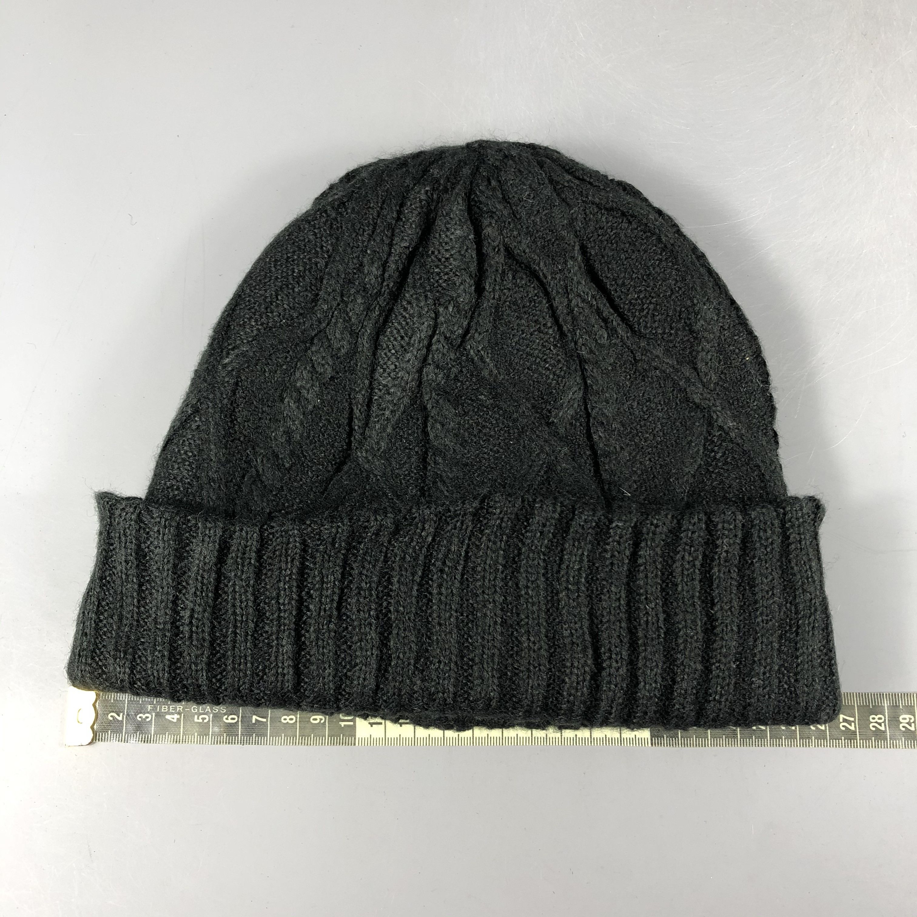 Vintage Aran Isle Ribbed Knit Beanie Snow Hat Snow Cap -D1255 Size ONE SIZE - 4 Thumbnail