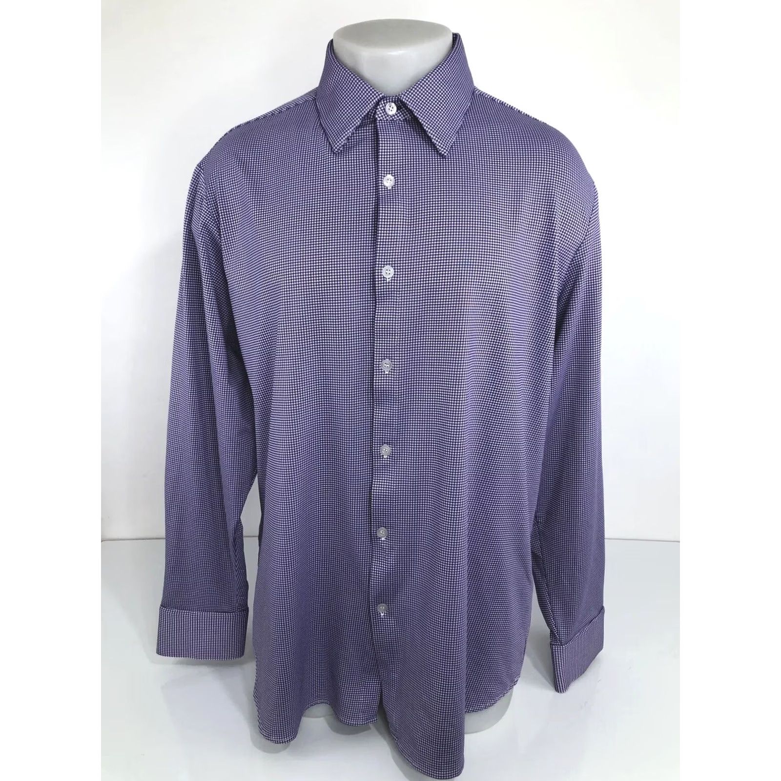 Mizzen+Main MIZZEN+MAIN Plaid Checked XXL Purple / White Trim Fit Shirt Button-Up Long Sleeve Men 2XL Womens Men (reorder to fit rules) Size US XXL / EU 58 / 5 - 2 Thumbnail