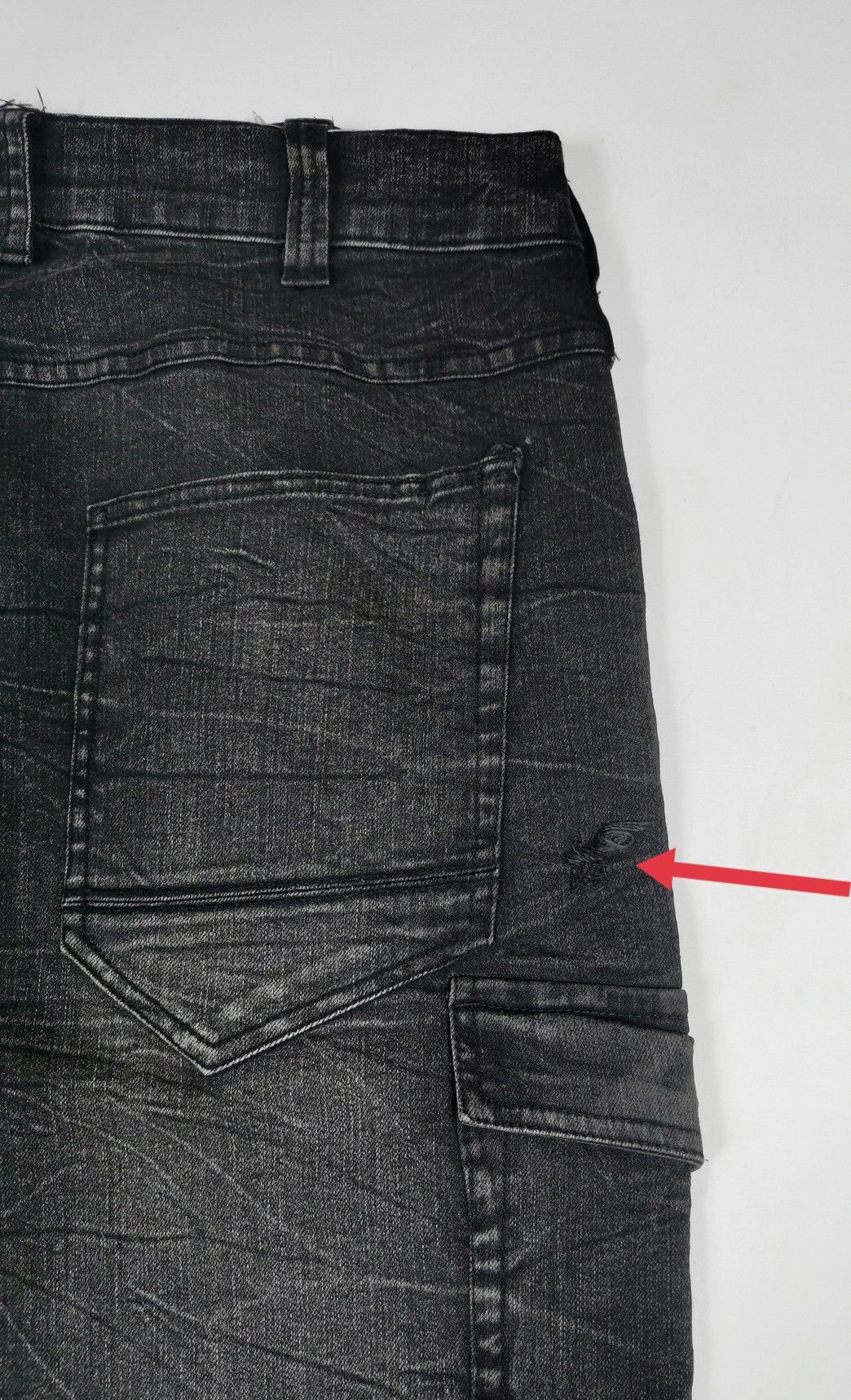 Japanese Brand Whiskers Grancisco Cargo Stretch Jeans Size US 34 / EU 50 - 7 Thumbnail