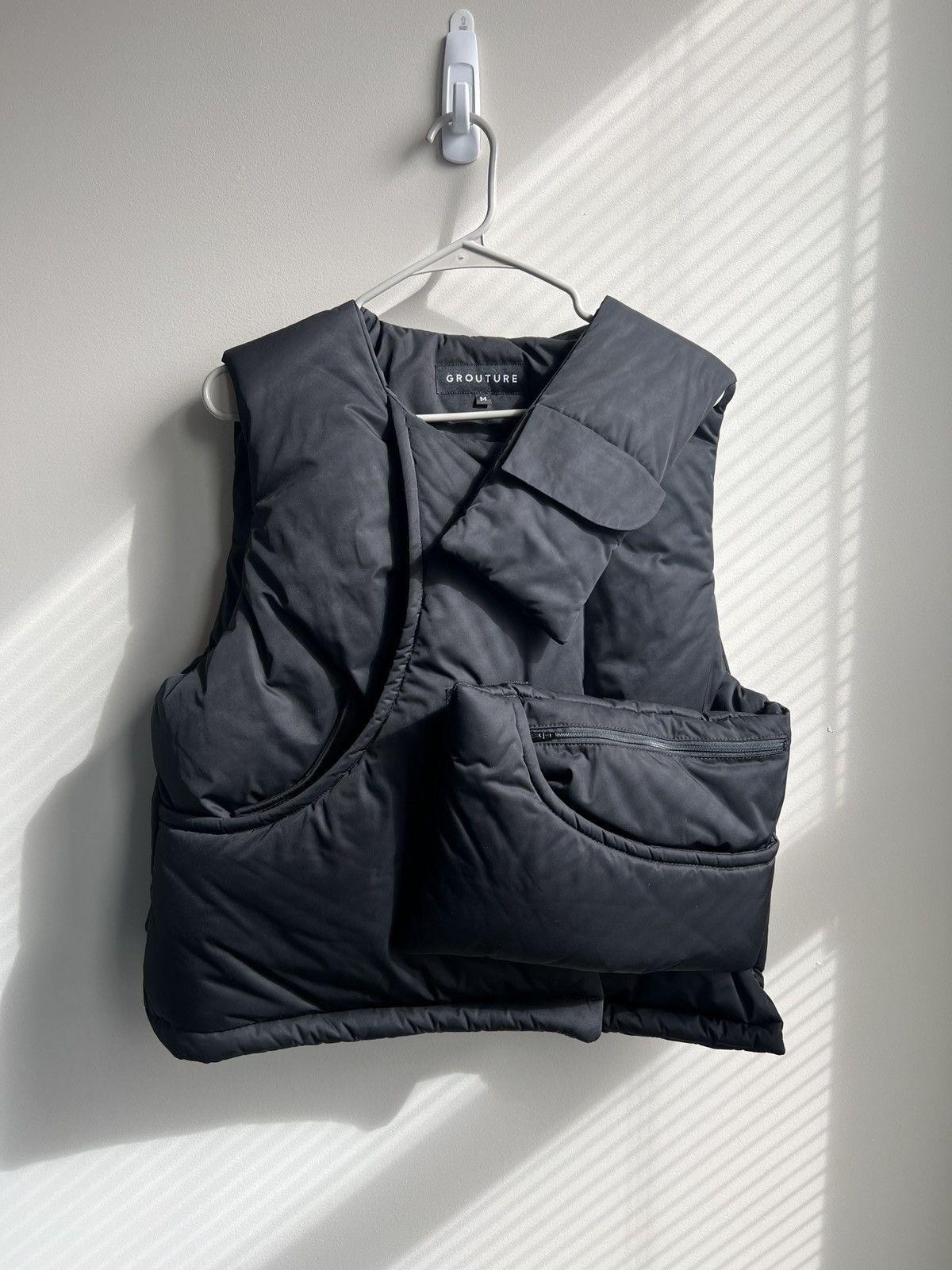 Grouture Grouture black padded vest | Grailed
