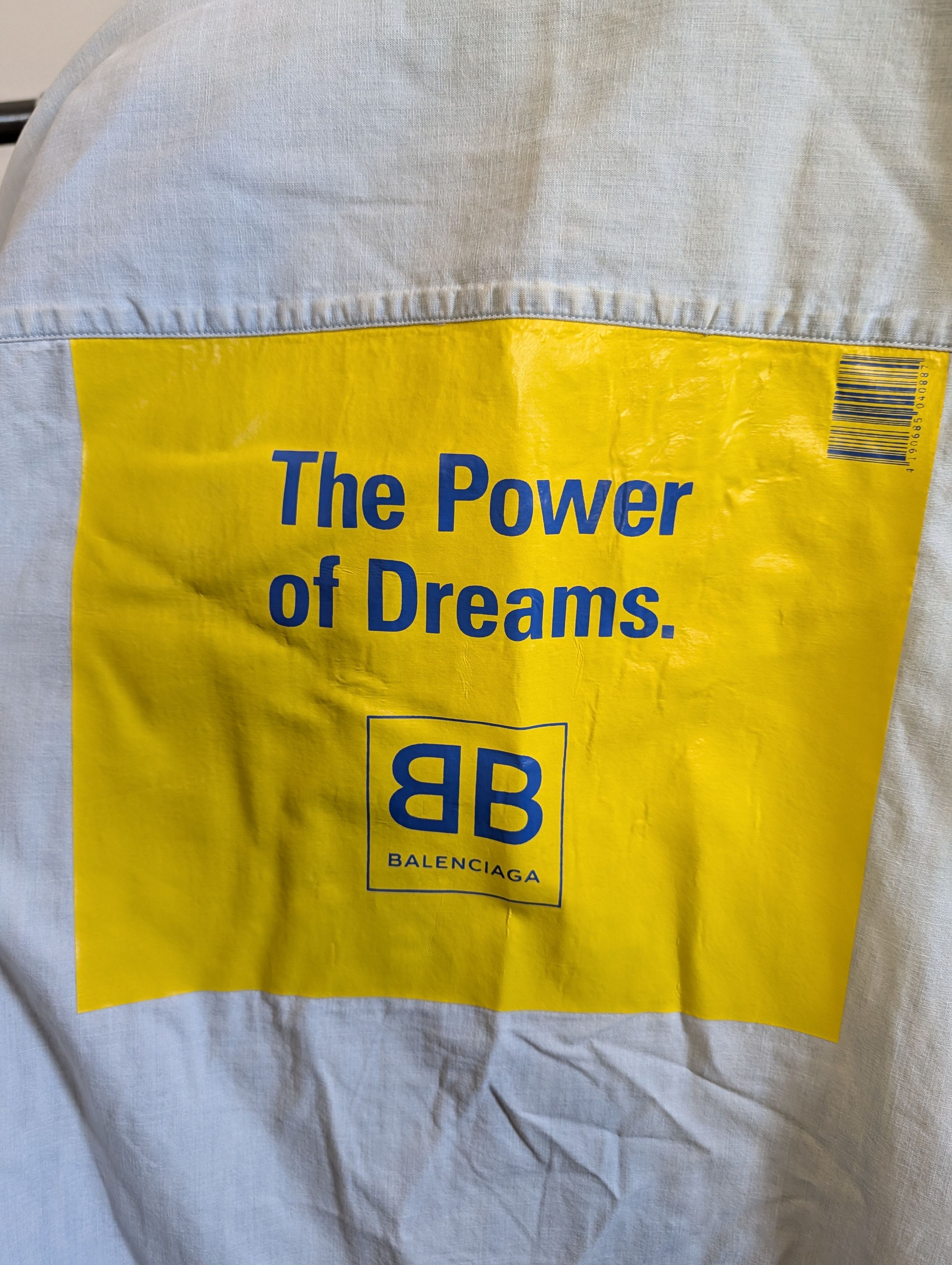 Balenciaga 2018 Power Of Dreams Japanese Chambray Snap Btn Shirt Size US M / EU 48-50 / 2 - 8 Thumbnail