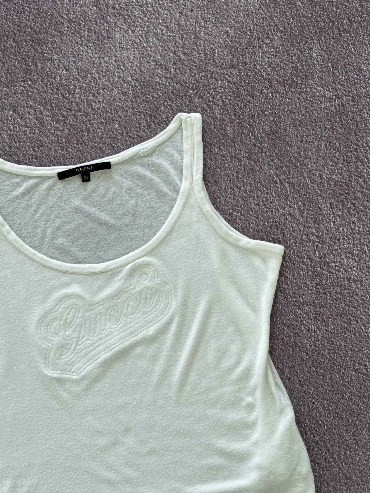 Gucci Gucci 00s Aesthetic Vintage Big Logo Luxury Tank Top Size XS / US 0-2 / IT 36-38 - 5 Thumbnail