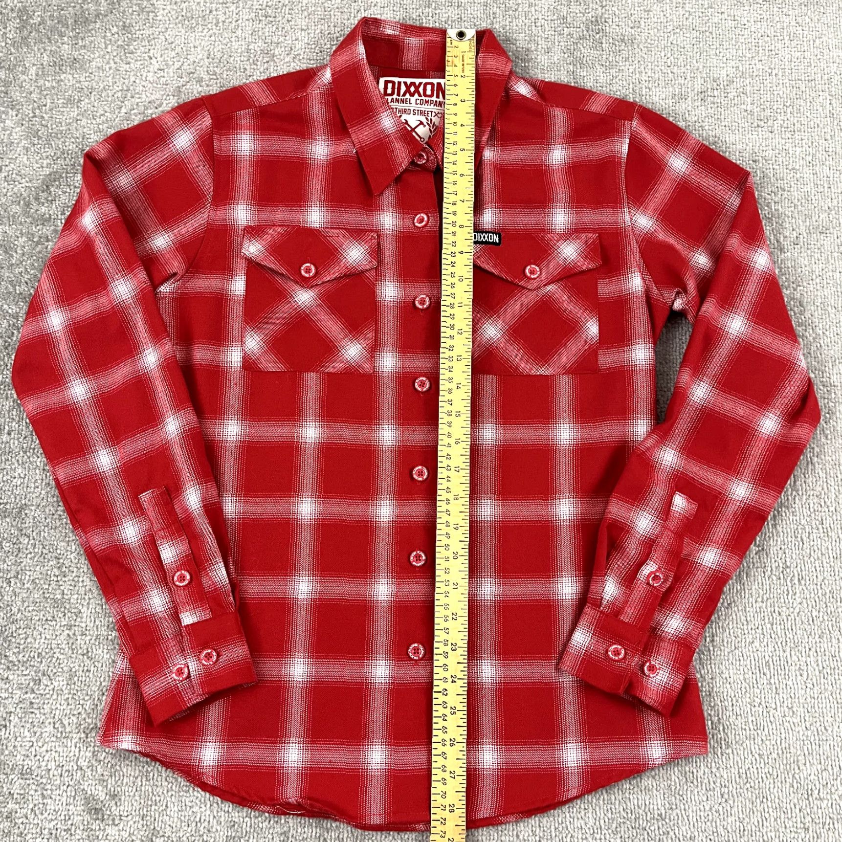 Vintage VINTAGE DIXXON Flannel Womens Medium White Red Plaid Form and Function Button Down Cult Size M / US 6-8 / IT 42-44 - 4 Thumbnail