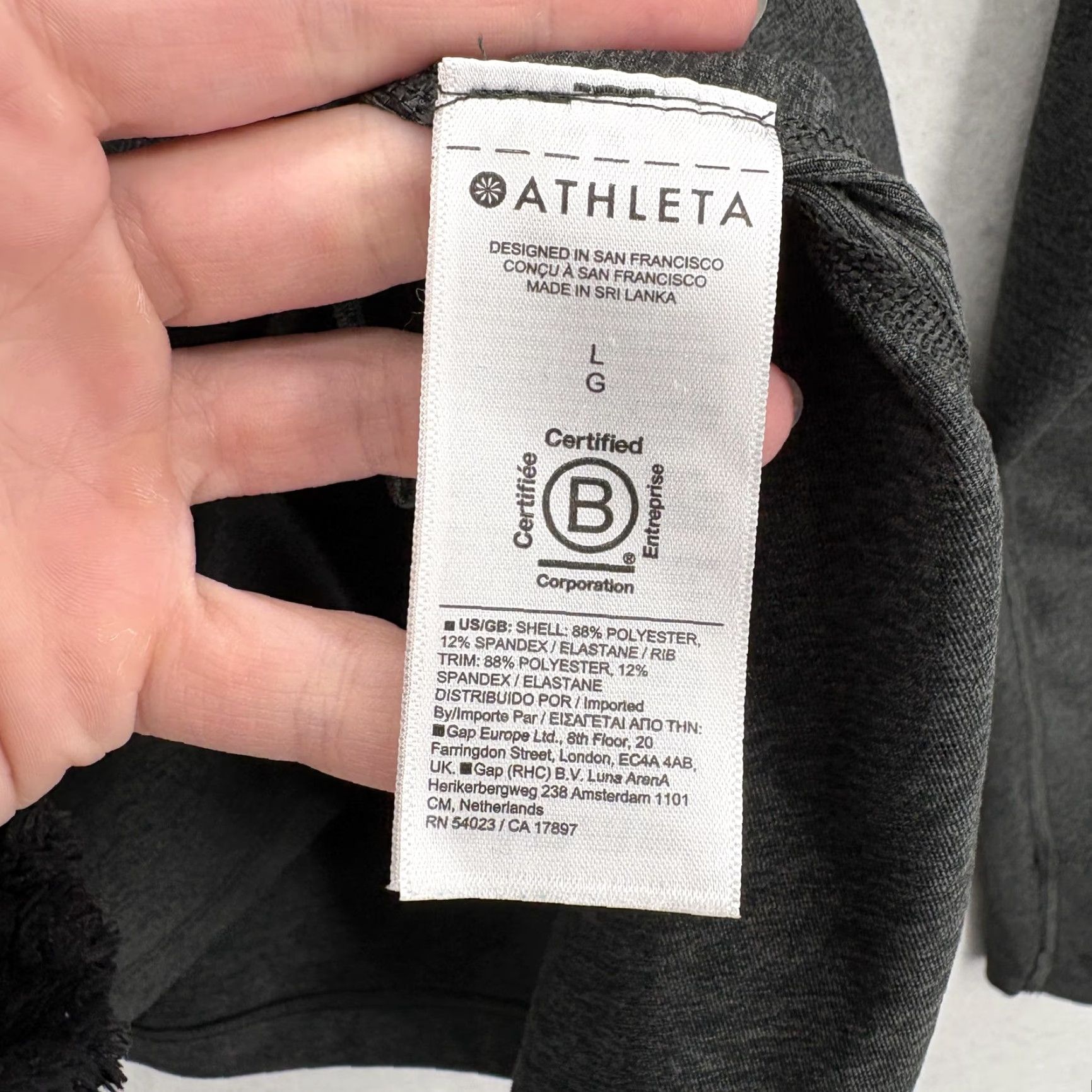 Athleta Athleta Hoodie Sweatshirt Womens Large Gray Uptempo Funnel Neck Pullover Top Size L / US 10 / IT 46 - 3 Thumbnail