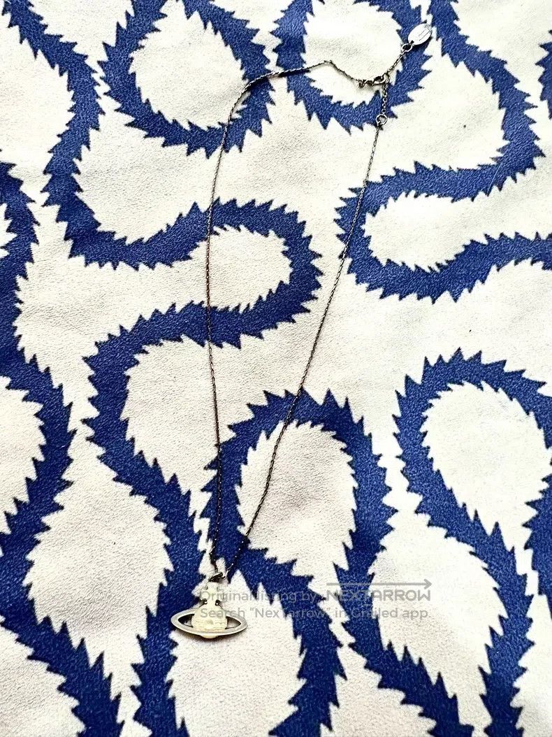 Vivienne Westwood Vivienne Westwood Vintage White Mother-of-Pearl Saturn Nec Size ONE SIZE - 3 Thumbnail