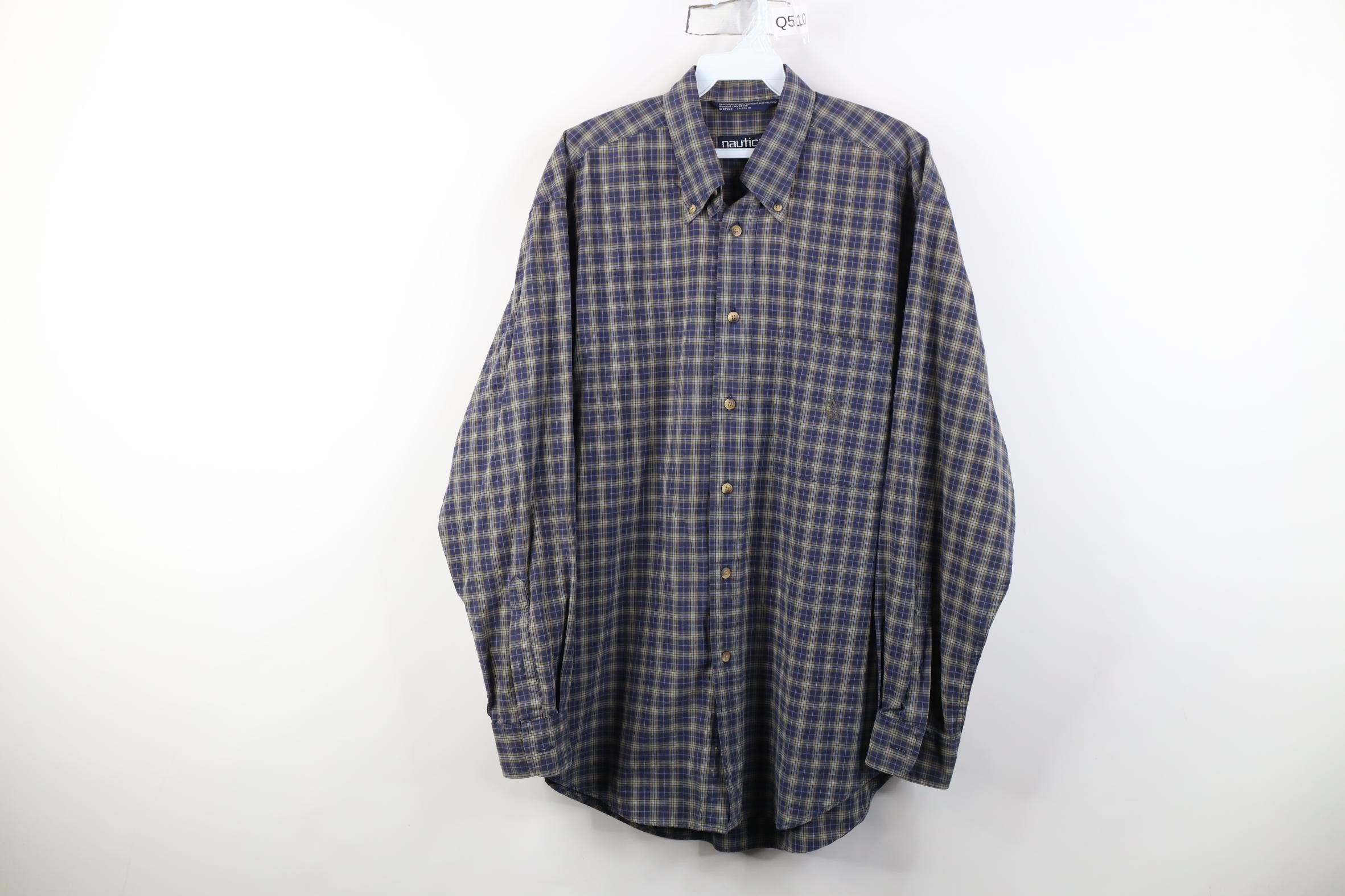 Nautica Vintage 90s Nautica Sailboat Collared Button Down Shirt Size US M / EU 48-50 / 2 - 1 Thumbnail