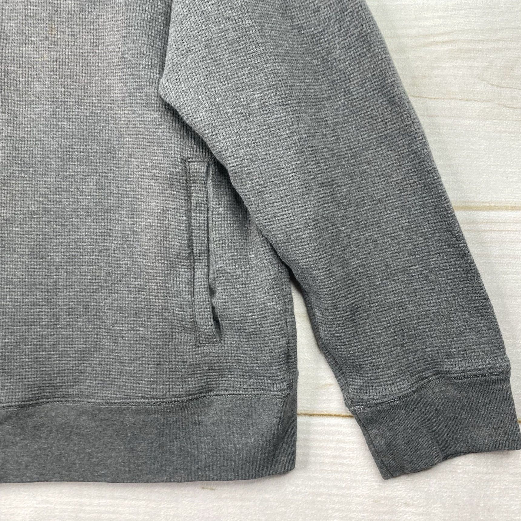 Calvin Klein Calvin Klein Womens Jacket XL Full Zip Gray Waffle Knit Pockets Activewear Casual Sports 90s Womens Jacket XL Gray Full Zip Pockets Activewear Size XL / US 12-14 / IT 48-50 - 2 Thumbnail