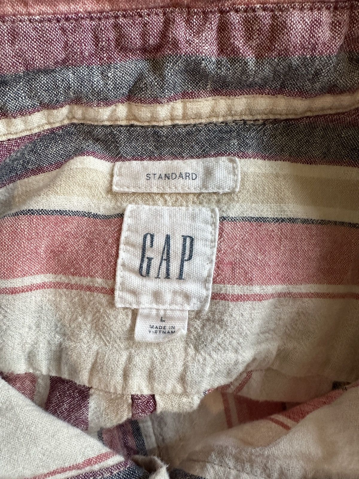 Gap Summer Fit Boho 90s Short Sleeve Button Down Size L Size US L / EU 52-54 / 3 - 6 Thumbnail