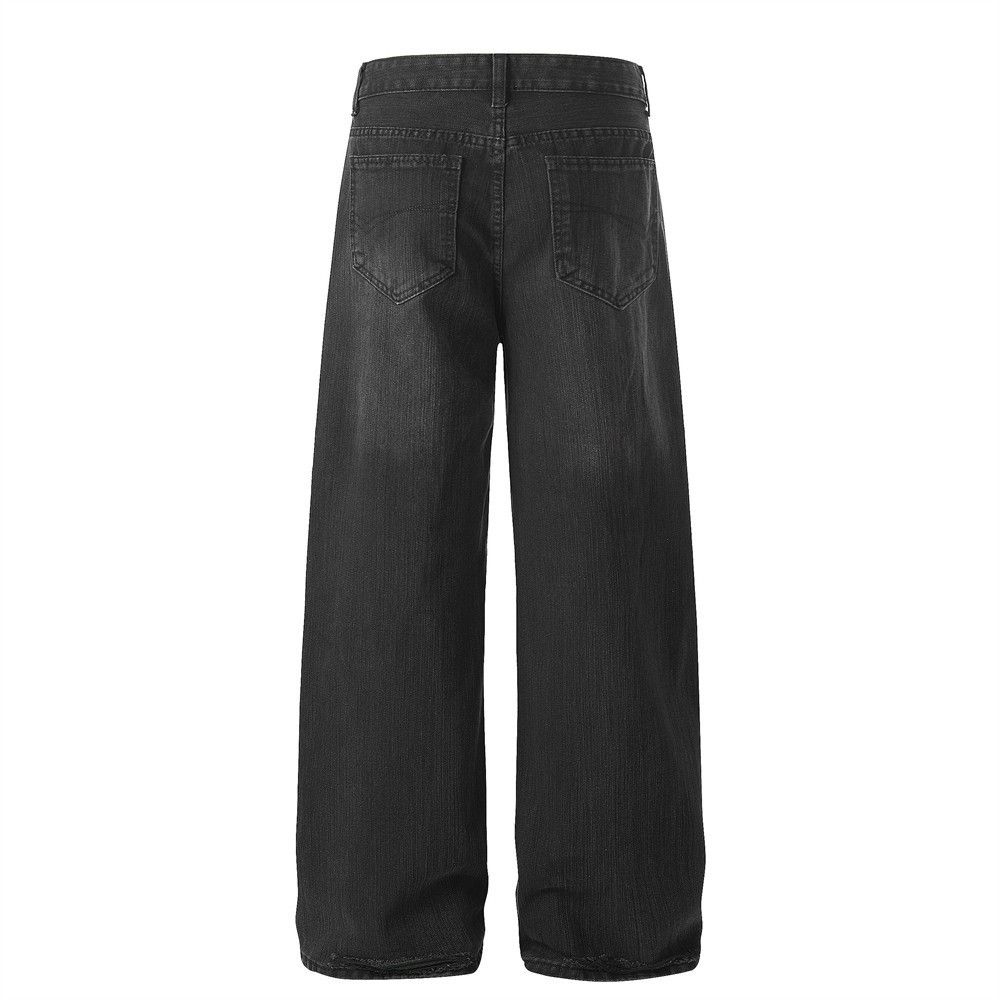 Jean High-street retro washed wide-leg jeans for men Size US 32 / EU 48 - 2 Thumbnail