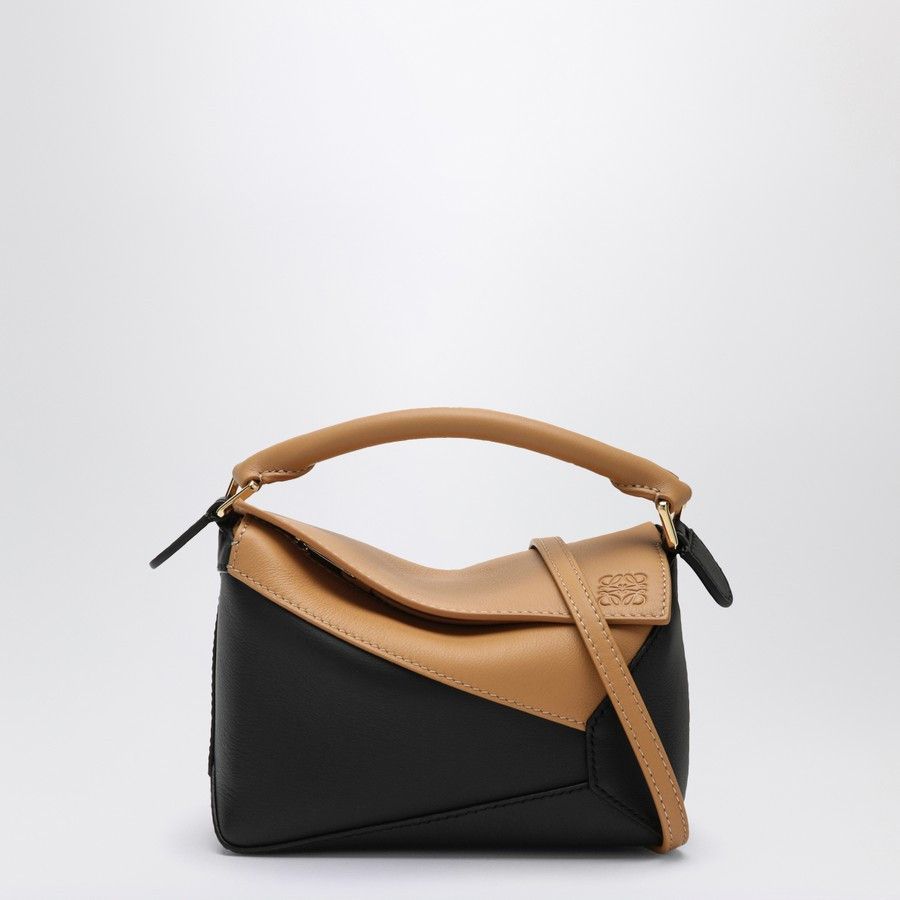 Loewe o1d2blof0824 Size: OS / Mini Puzzle Bag in Black & Camel Size ONE SIZE - 1 Thumbnail