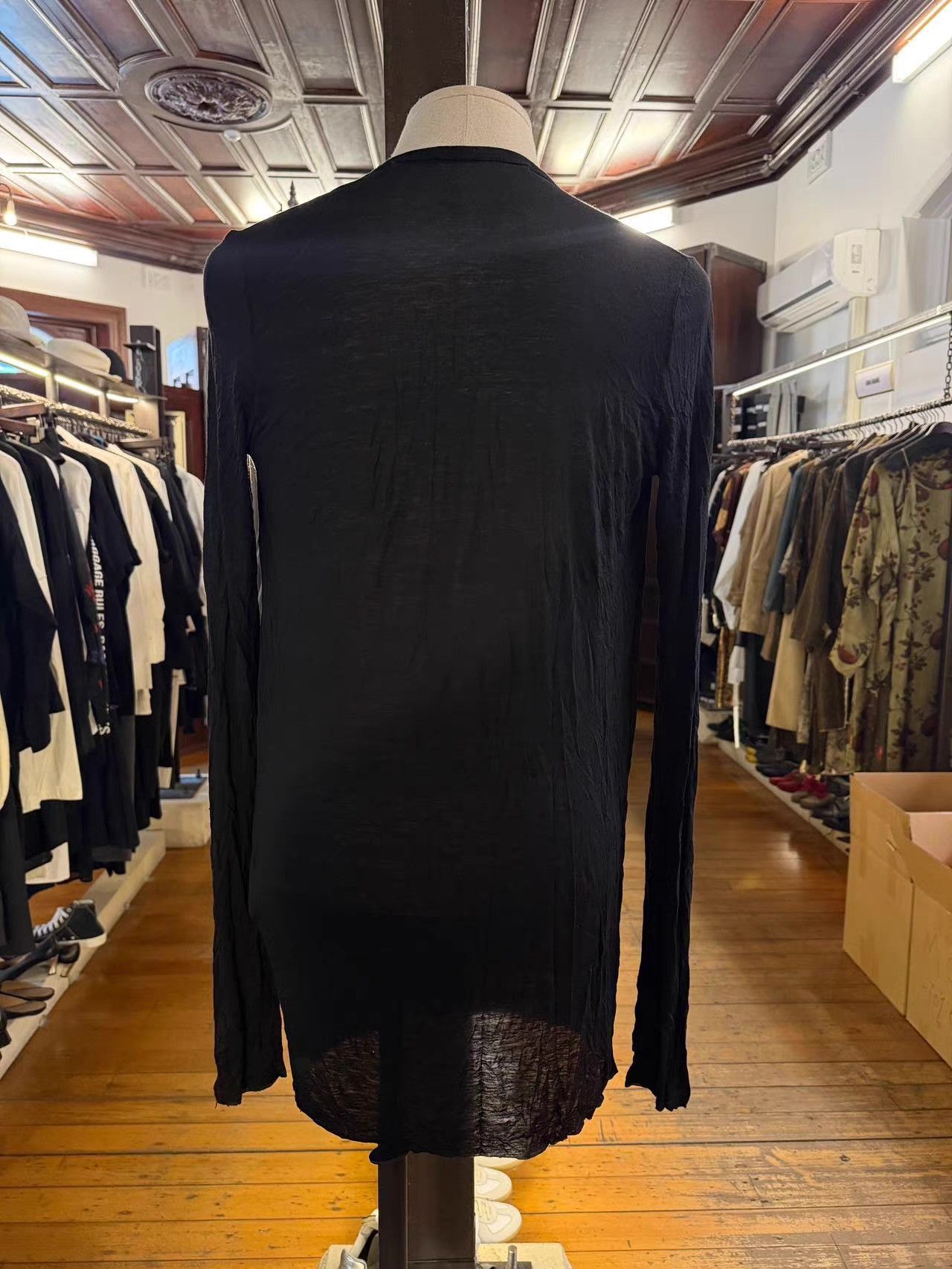 Julius JULIUS 16ss Black Neck Pleated Long Sleeve Top Ｑ25 Size US S / EU 44-46 / 1 - 2 Thumbnail