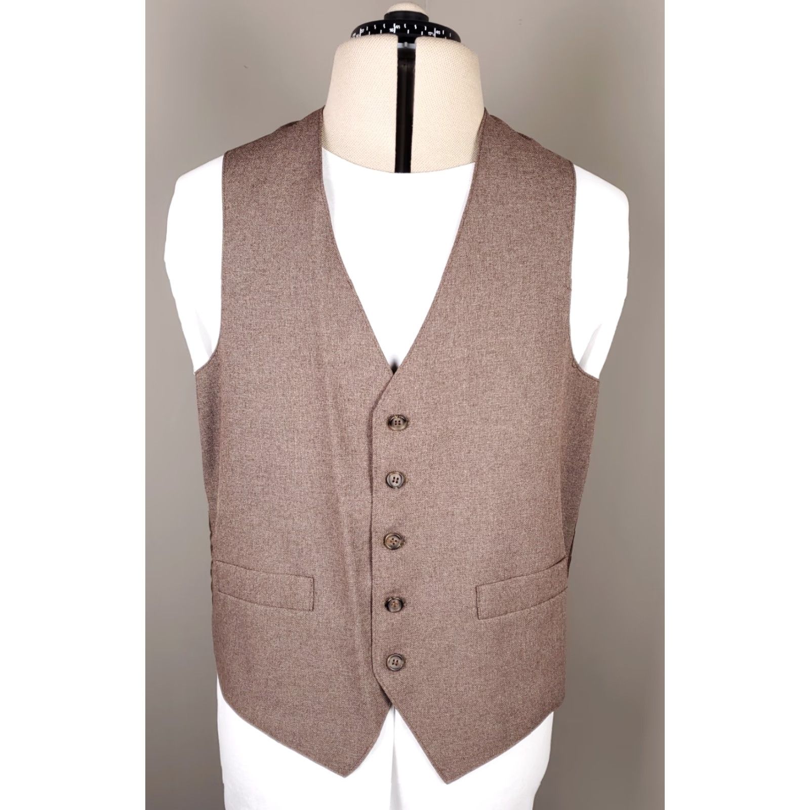Levi's VINTAGE Levi's VTG 70s 80s Action Suit Brown Blazer Vest Leisure Suit Disco Mens 42R Blazer and Vest only Mens Size 42R - 5 Thumbnail