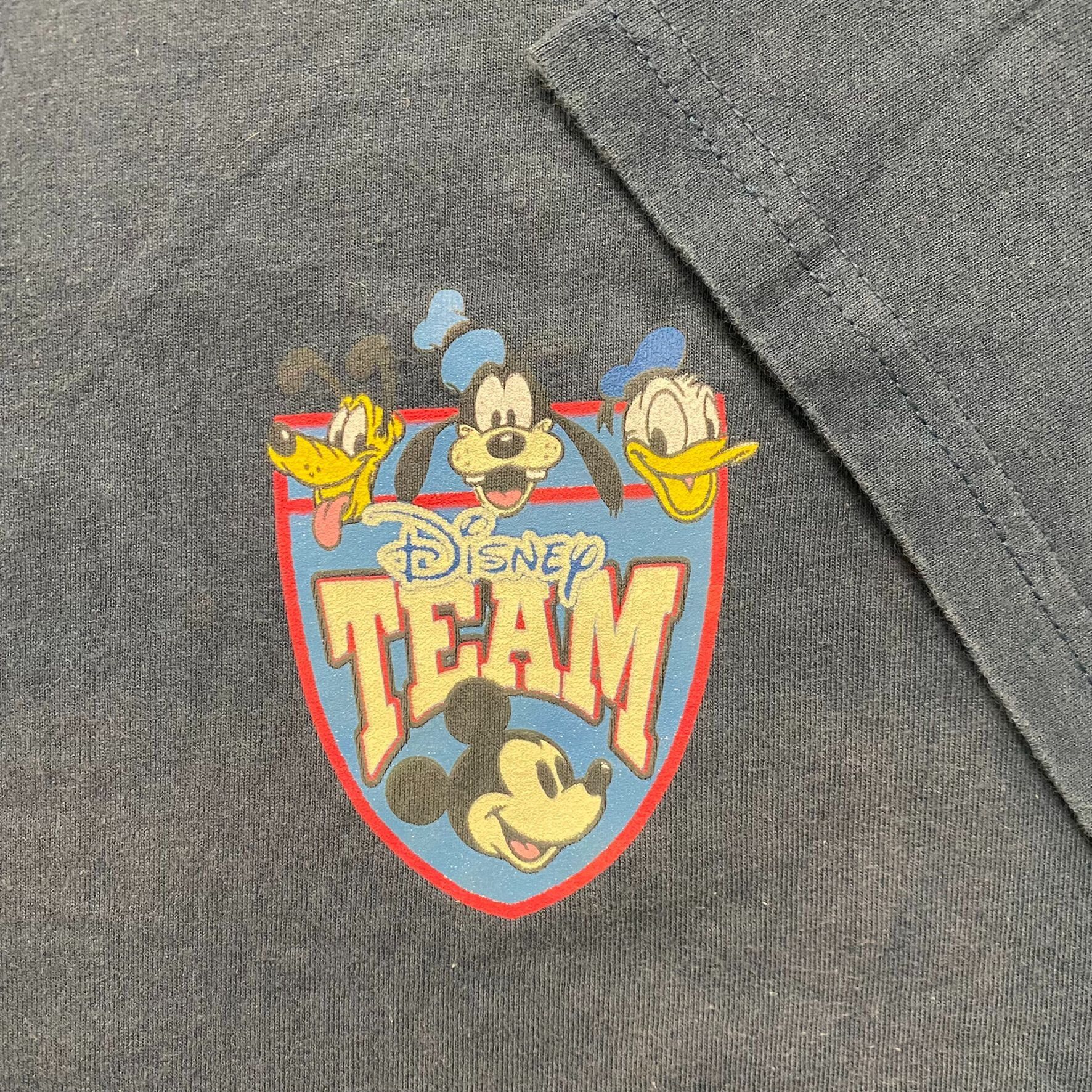 Vintage Vintage 90s Disney Shirt Navy Sun Faded Mickey Cartoon Tee Size US L / EU 52-54 / 3 - 3 Thumbnail