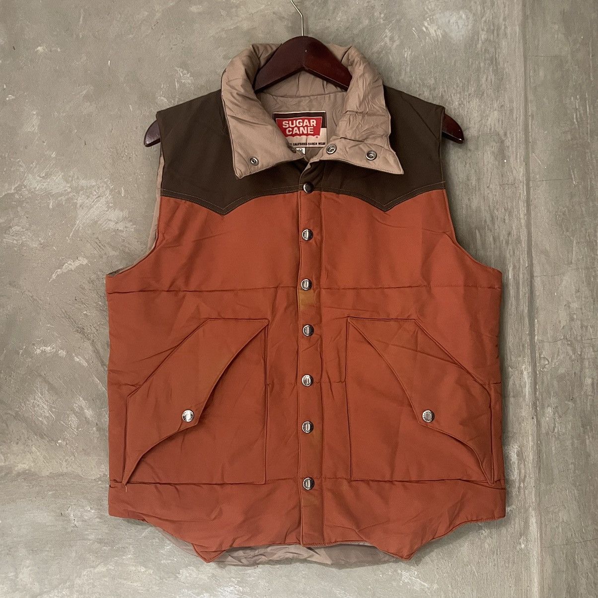 Sugar Cane × Toyo Enterprises Sugar Cane Califonia Ranch Wear Down Vest By Toyo Enterprise Size US M / EU 48-50 / 2 - 2 Thumbnail