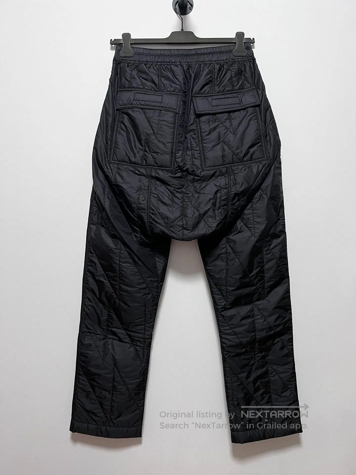 Rick Owens Rick Owens Black Quilted Drop. Size US 26 / EU 42 - 3 Thumbnail