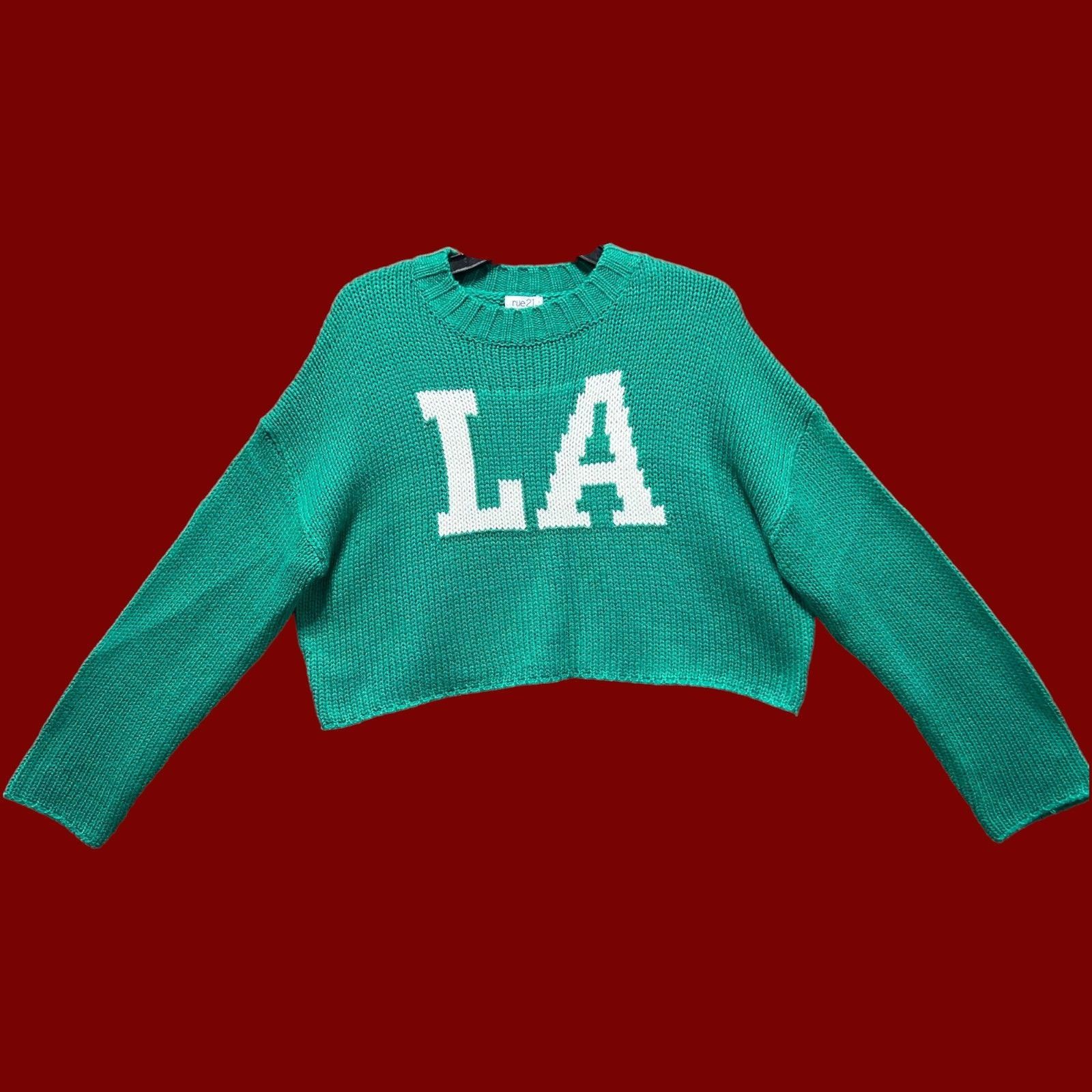 rue21 Rue 21 - Women's Crochet Crew Neck Long Sleeve Sweater - Gre Size XS / US 0-2 / IT 36-38 - 1 Thumbnail
