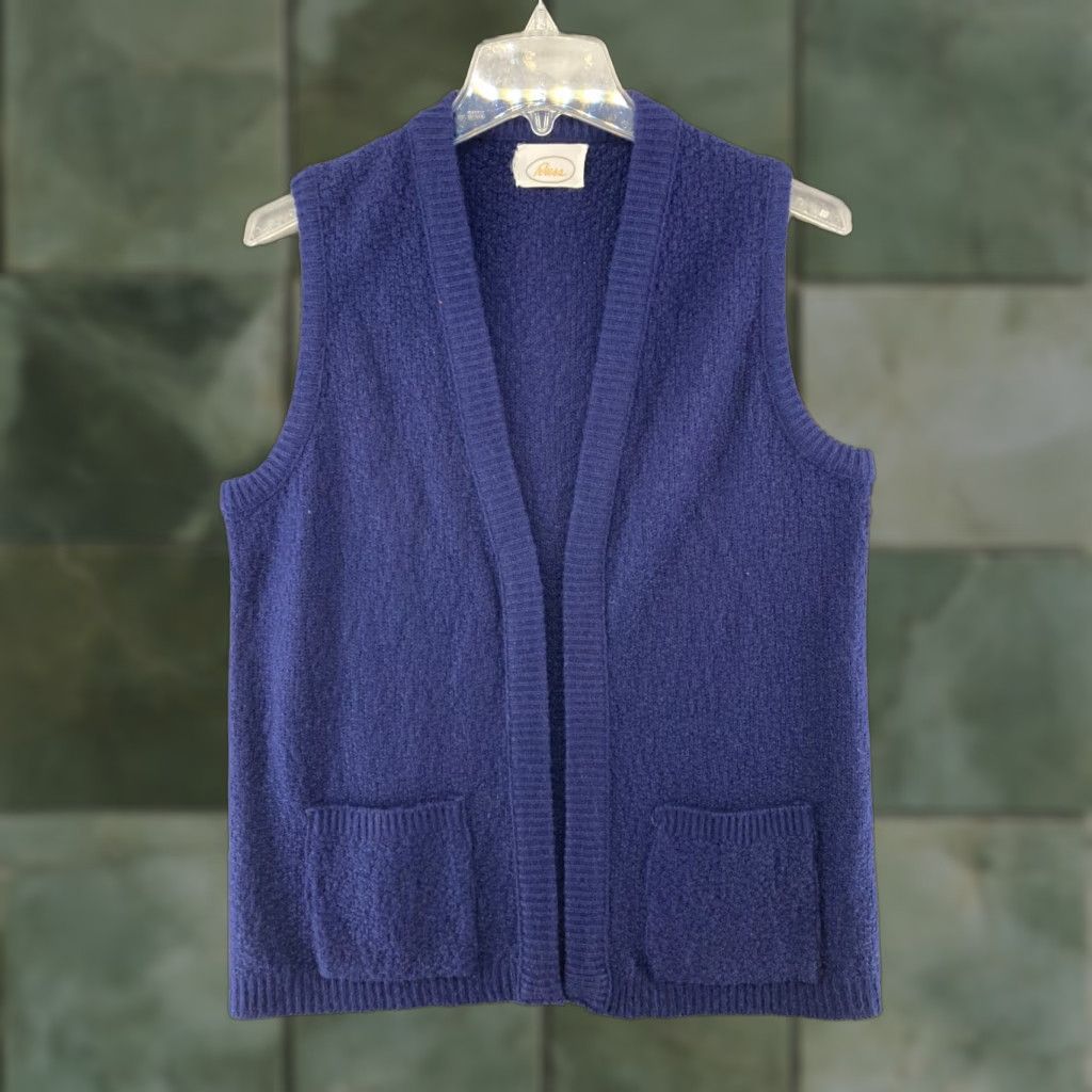 Vintage Russ Womens Vest Small Blue Vintage Cardigan Size S / US 4 / IT 40 - 1 Thumbnail