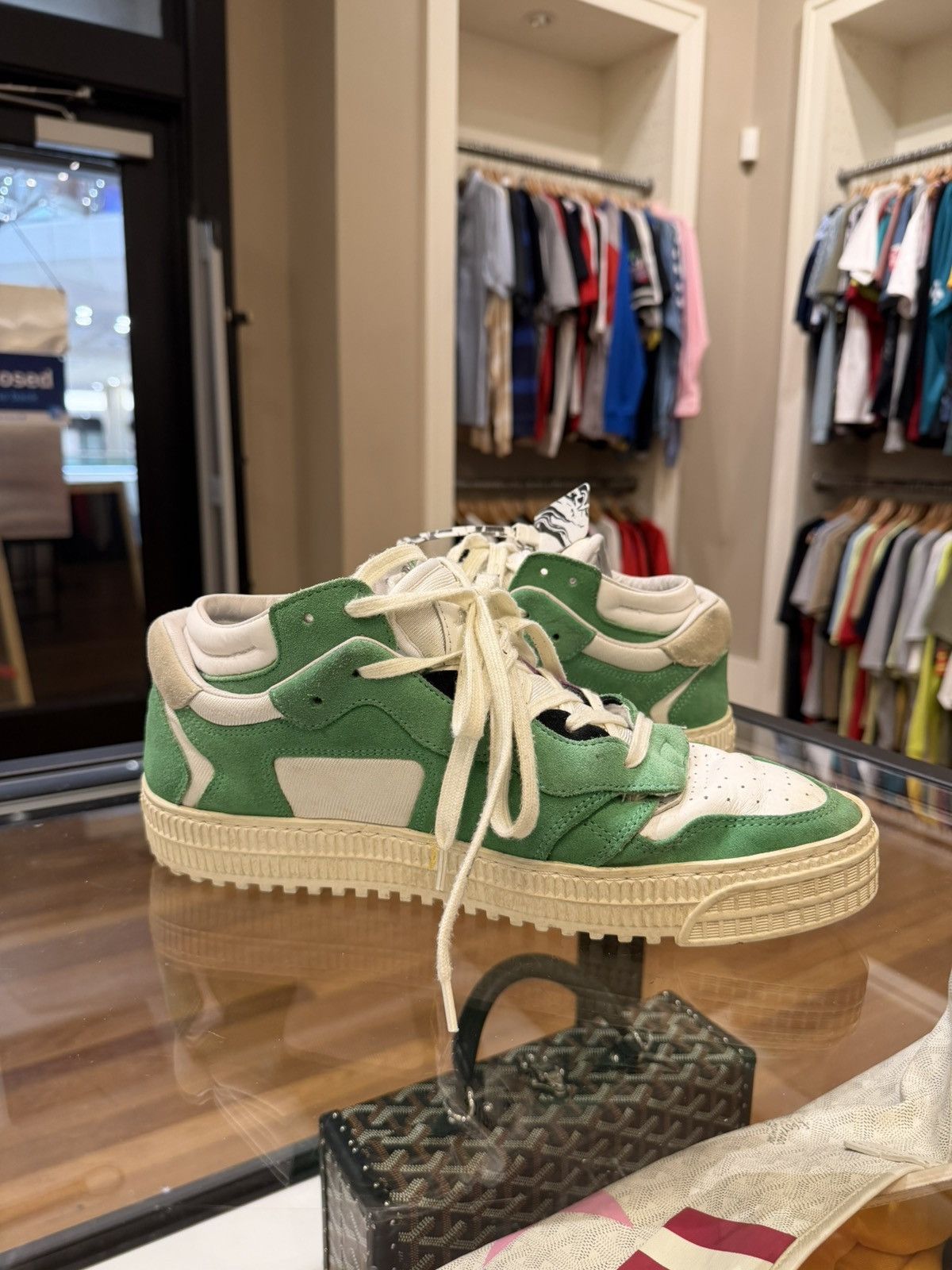 Off-White Off-White Court 3.0 Low ‘Green Purple’ Size US 10 / EU 43 - 4 Thumbnail