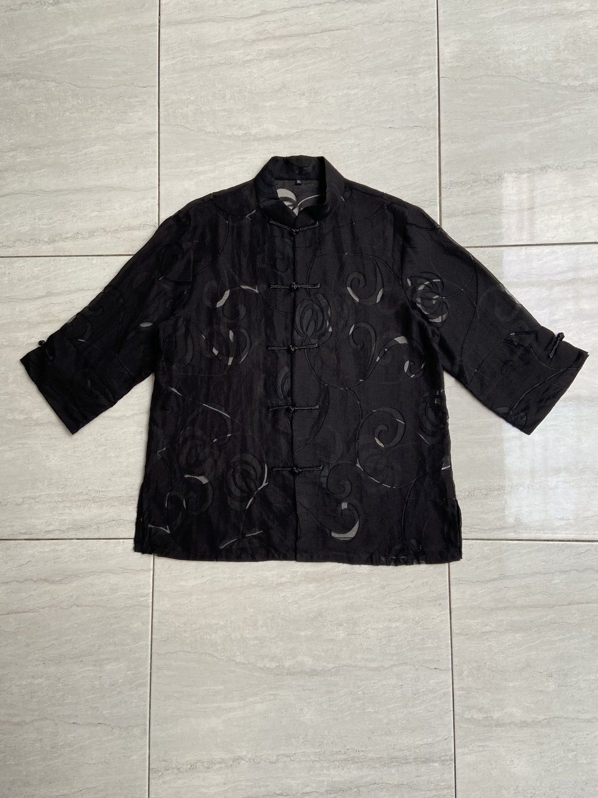 Designer × Japanese Brand MINIYE Black Chinese Traditional Shirt Size US S / EU 44-46 / 1 - 1 Thumbnail