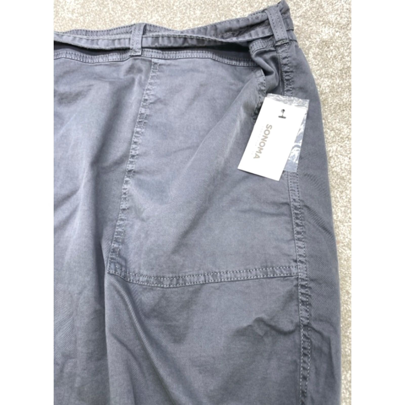 Vintage VINTAGE Sonoma Shorts Womens 5X Gray 52x5 Drawstring Belt NEW 5138 Size 38" / US 16 / IT 52 - 3 Thumbnail
