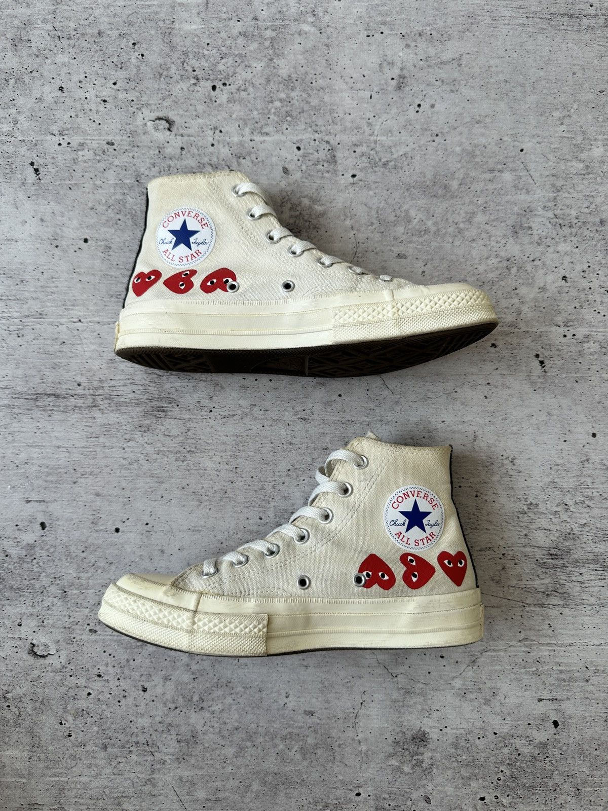 Comme des Garcons Converse Chuck High Top x Comme des Garçons Play Sneakers Size US 7.5 / IT 37.5 - 6 Thumbnail