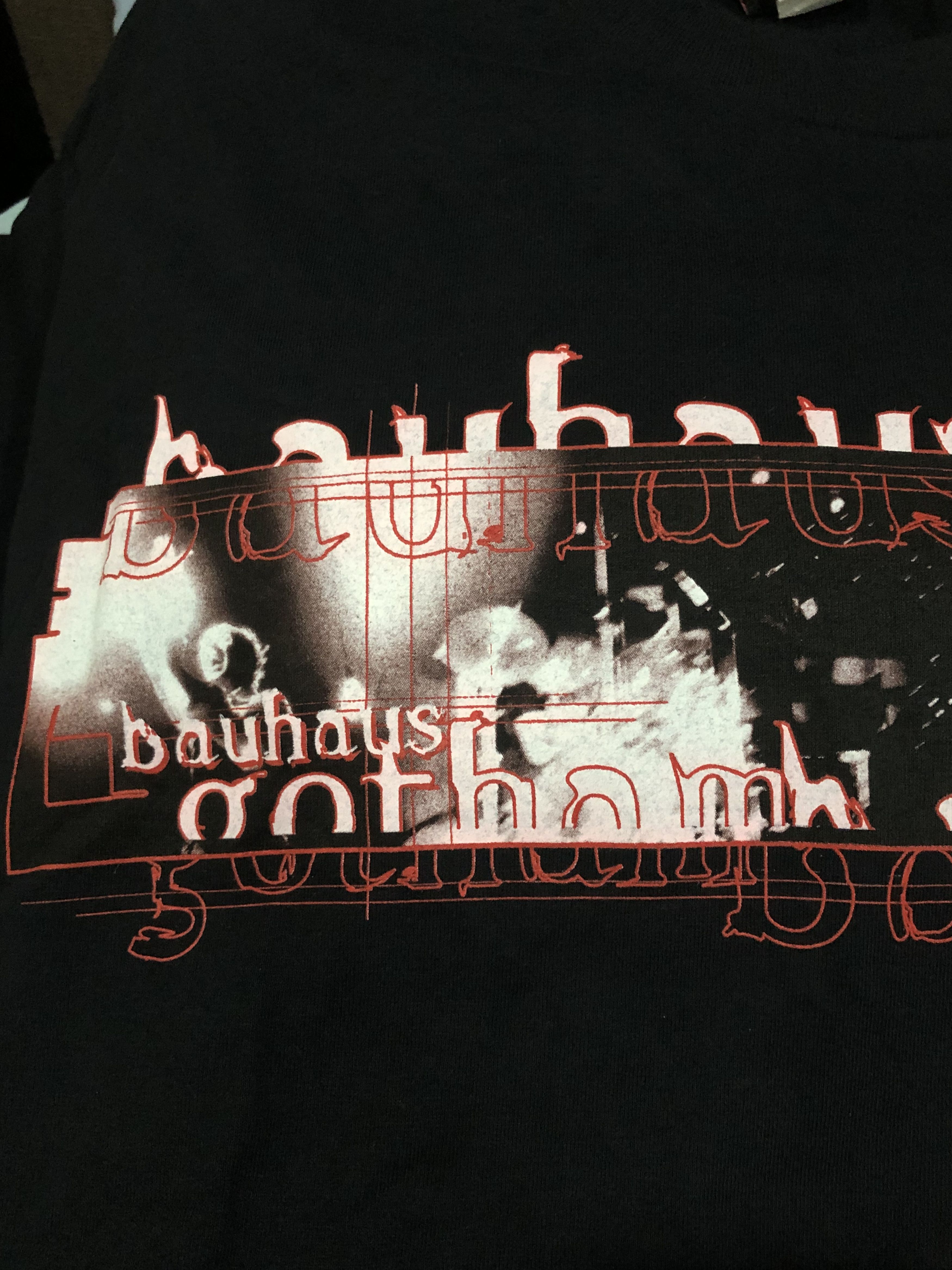 Band Tees × Giant × Vintage Vintage 90s Bauhaus Gotham Tour Tshirt Size US L / EU 52-54 / 3 - 3 Thumbnail