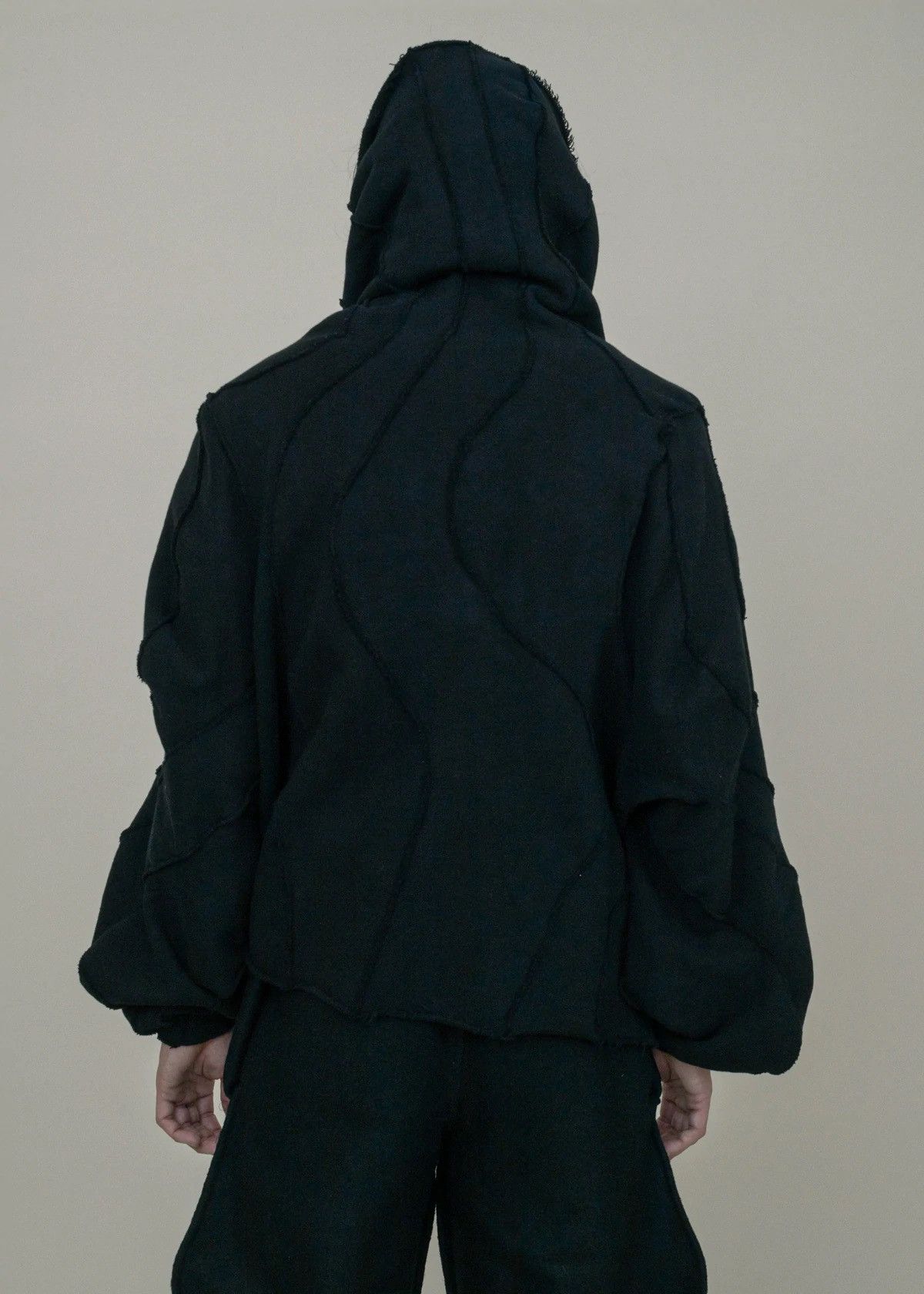 Jordan Arthur Smith Collection 2 Black Dip Dyed Reversible Human Sweater Size US L / EU 52-54 / 3 - 6 Thumbnail