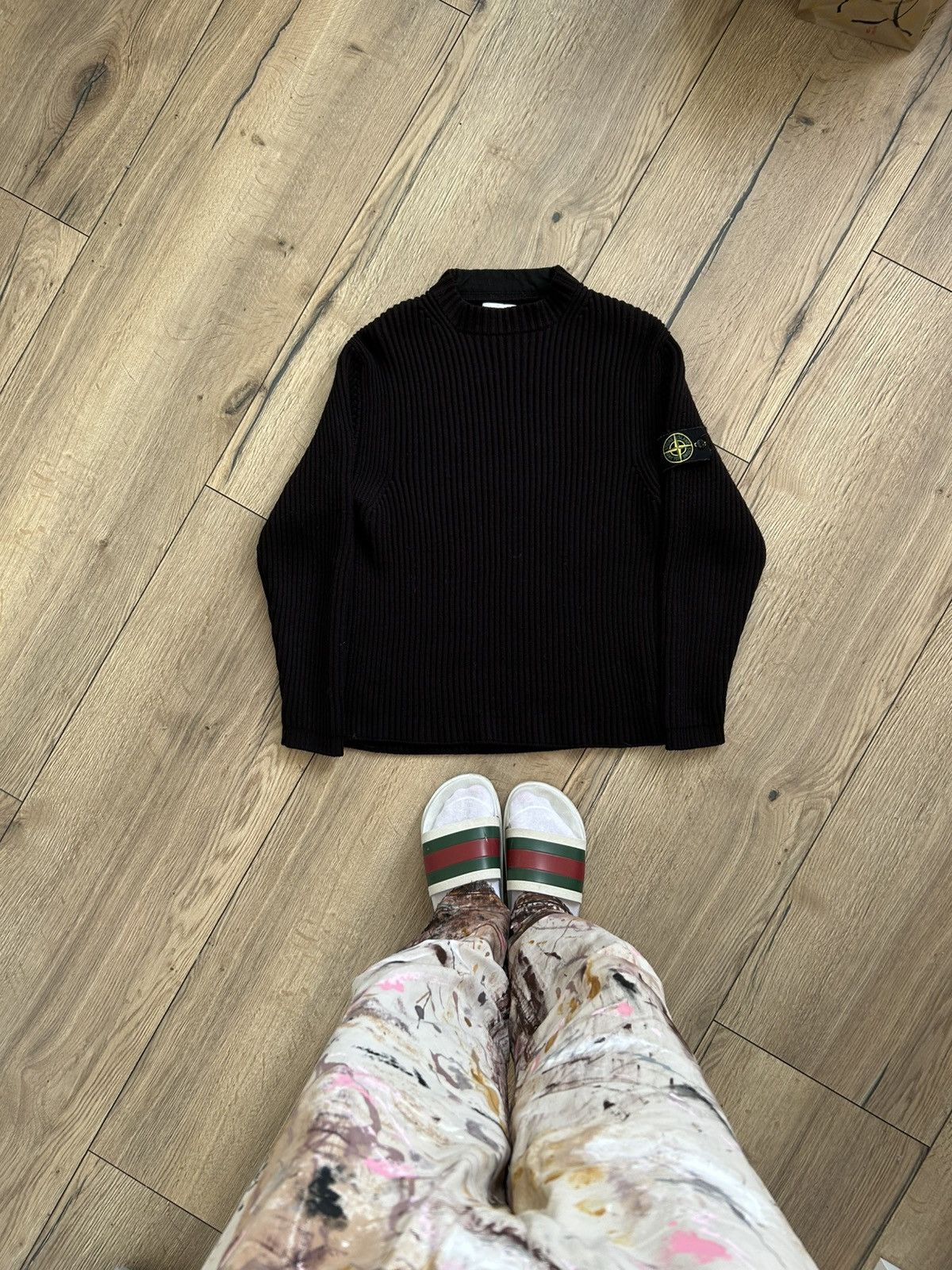 Stone Island stone island vintage sweater a/w 2002 Size US L / EU 52-54 / 3 - 1 Thumbnail