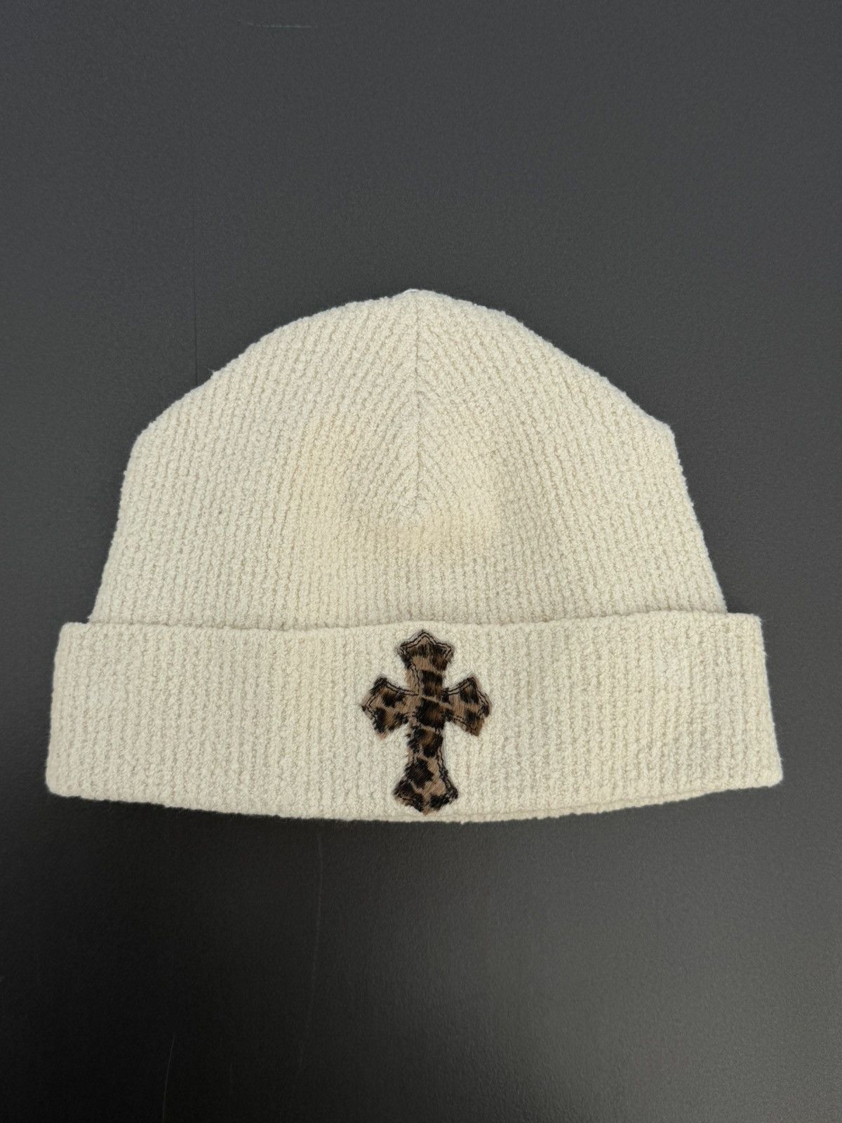 Chrome Hearts Chrome Hearts Pony Hair Cheetah Cross Patch Beanie Size ONE SIZE - 1 Thumbnail