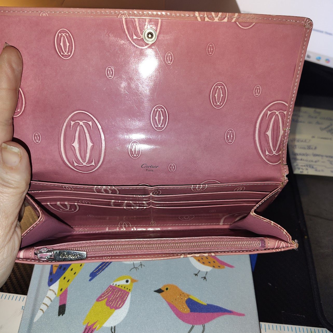 Cartier Cartier Happy Birthday long wallet in pink patent leather Size ONE SIZE - 6 Thumbnail