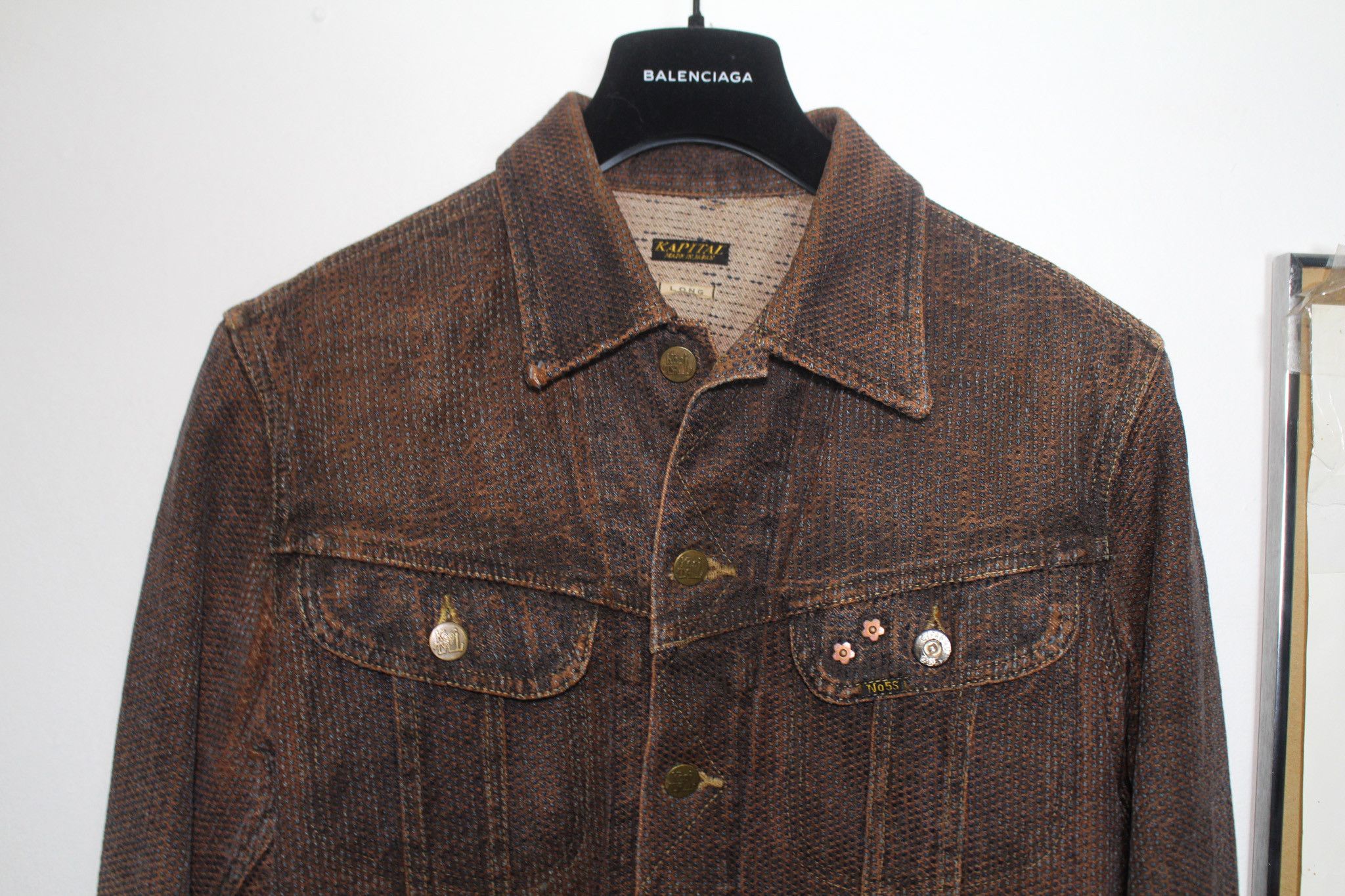 Kapital Kountry Sakura Boro Century Denim Jacket Sashiko Mud Dyed Size US XS / EU 42 / 0 - 4 Thumbnail