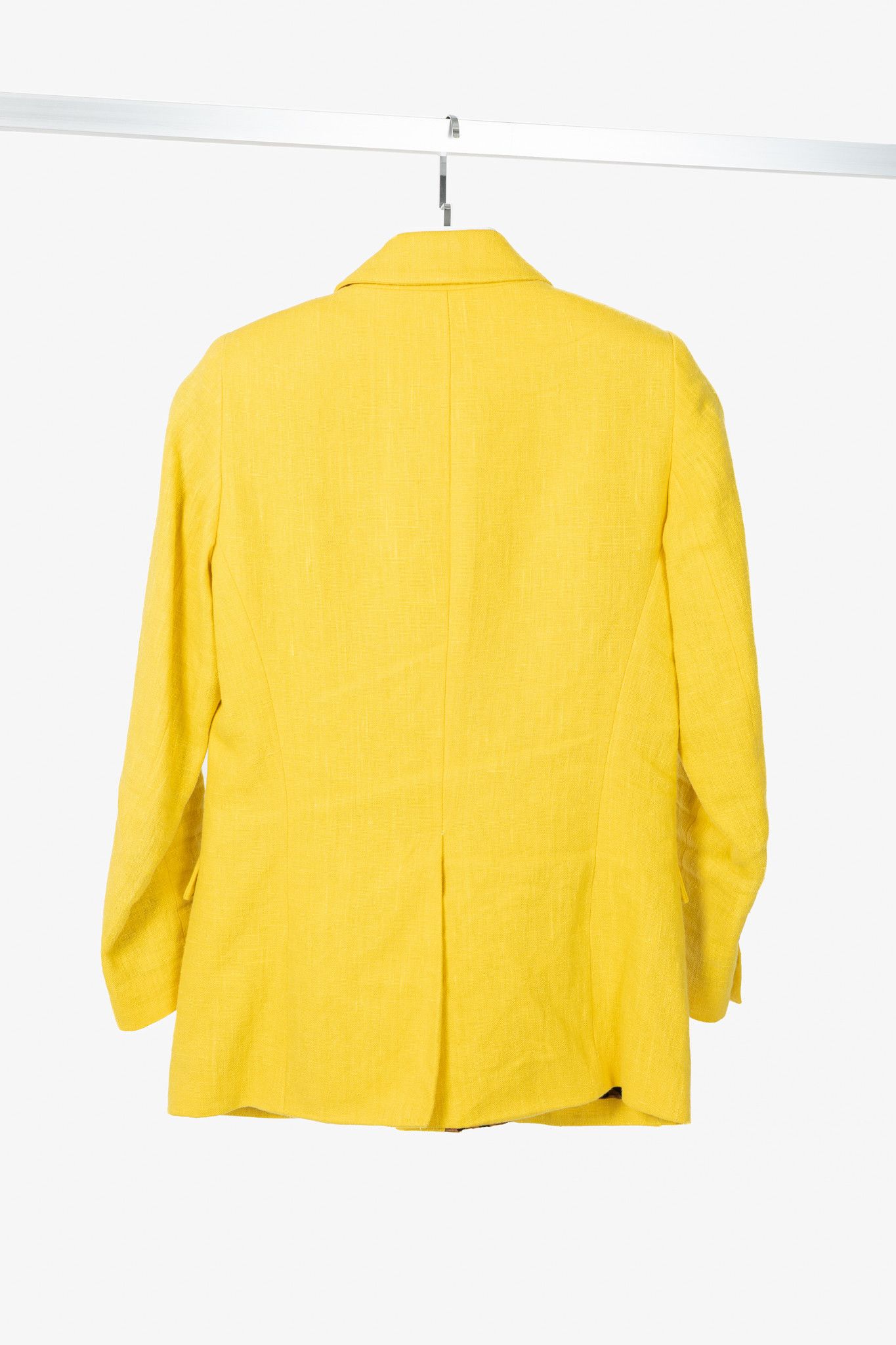 SMYTHE Smythe Boy Linen Leopard-Lining Single-Breasted Blazer Size S / US 4 / IT 40 - 2 Thumbnail