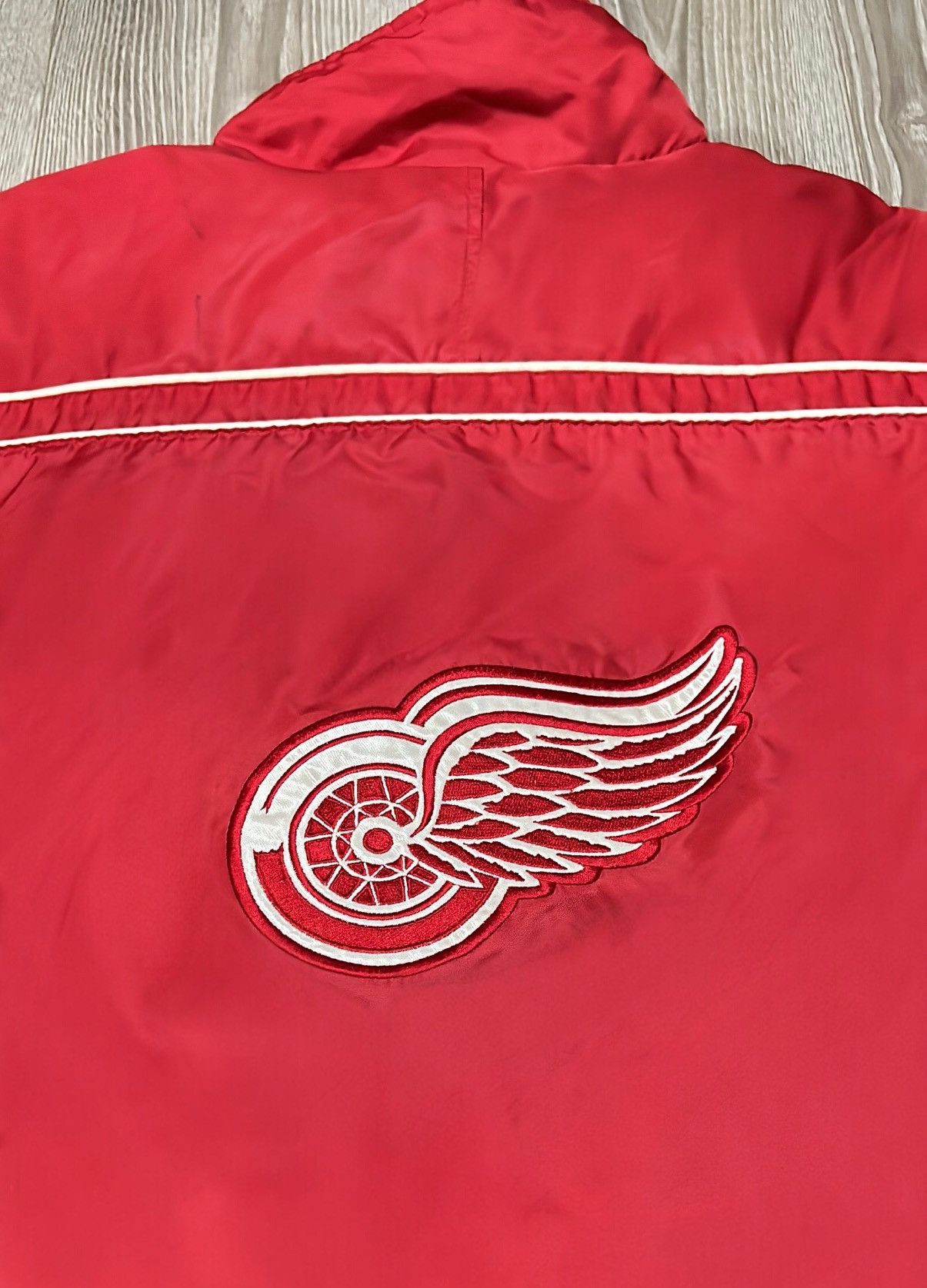 NHL Vintage 90s Detroit Red Wings NHL Embroidered Bomber Jacket Size US XL / EU 56 / 4 - 4 Thumbnail
