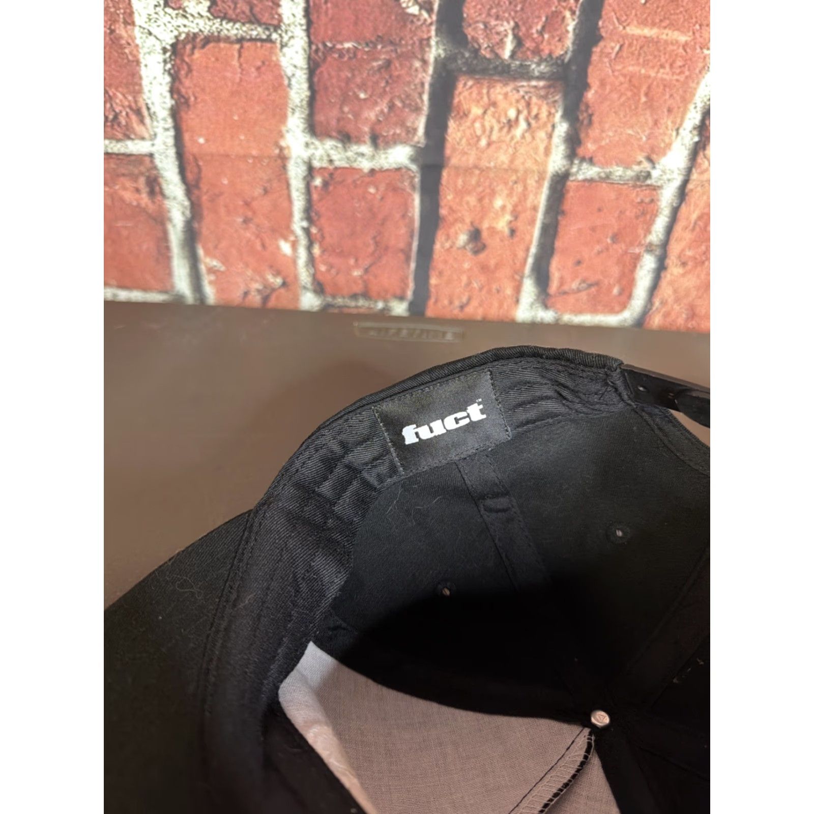 FUCT FUCT Black Patch Snapback Hat Adjustable One Size Men Size ONE SIZE - 4 Thumbnail