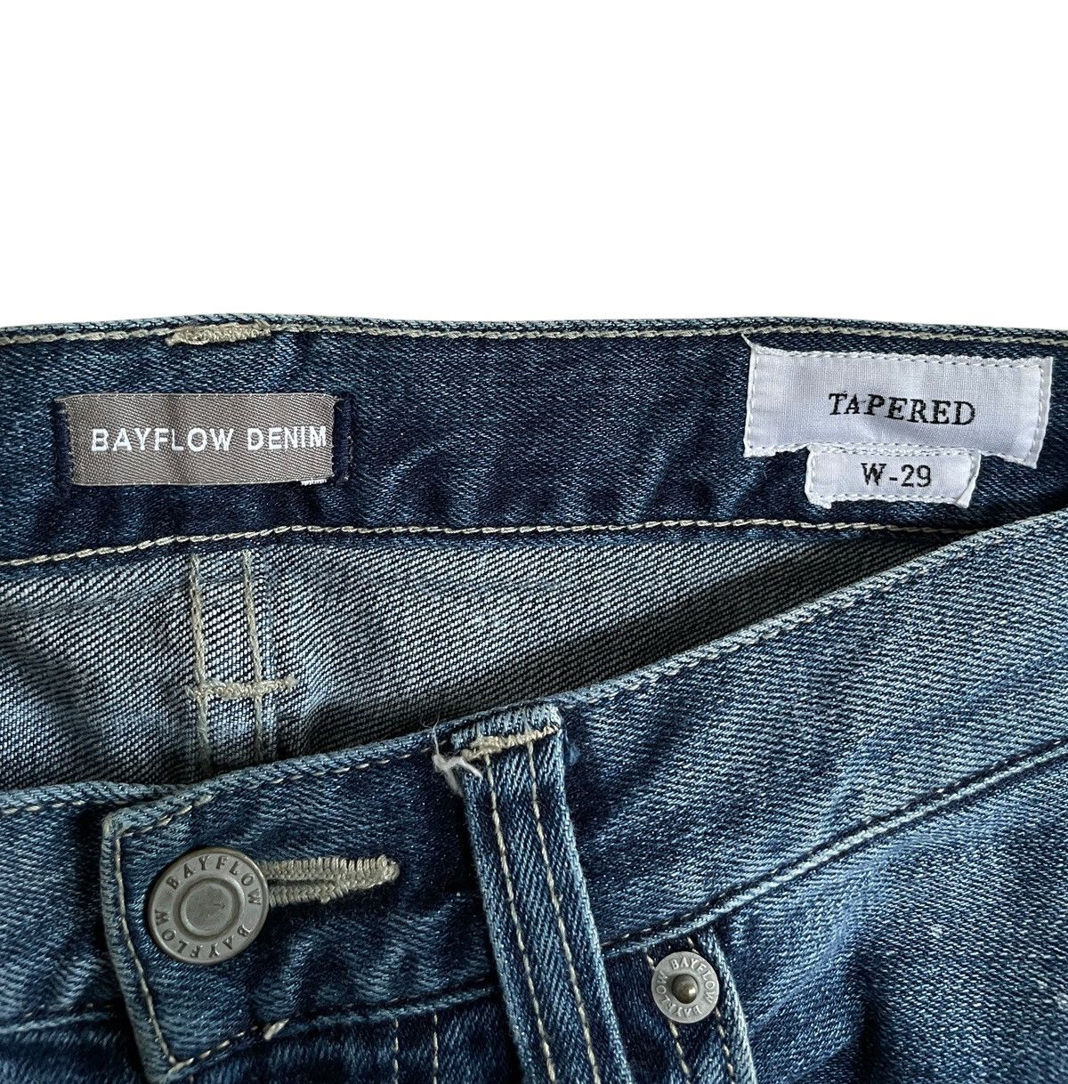 Vintage Vintage Japanese Brand Bayflow Ripped Jeans 2000s Size US 28 / EU 44 - 5 Thumbnail