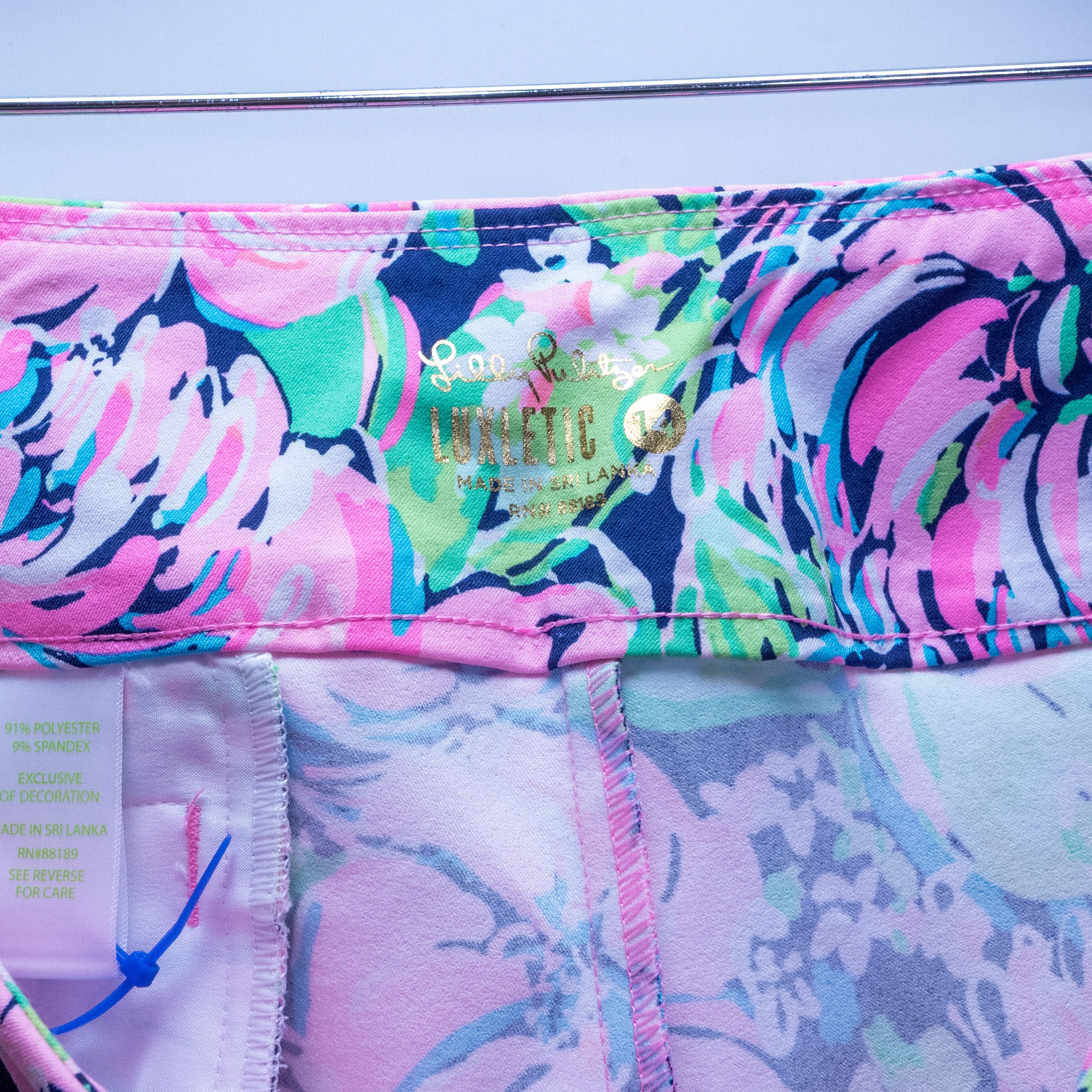 Lilly Pulitzer Lilly Pulitzer Luxletic UPF 50 High Tide Navy Size 36" / US 14 / IT 50 - 2 Thumbnail