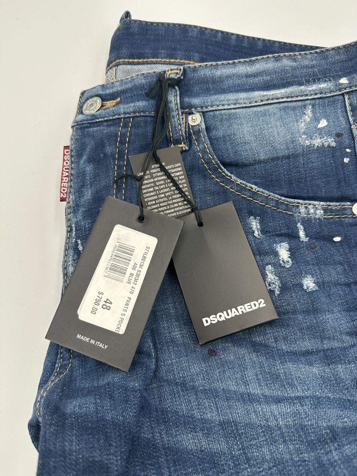 Dsquared2 DSquared2 Denim Painters Jeans Size US 32 / EU 48 - 9 Thumbnail