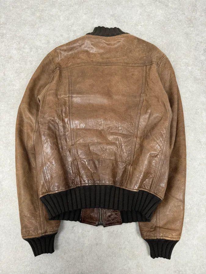 Daniele Alessandrini 2000s Daniele Alessandrini Brown Leather Jacket Size US M / EU 48-50 / 2 - 7 Thumbnail