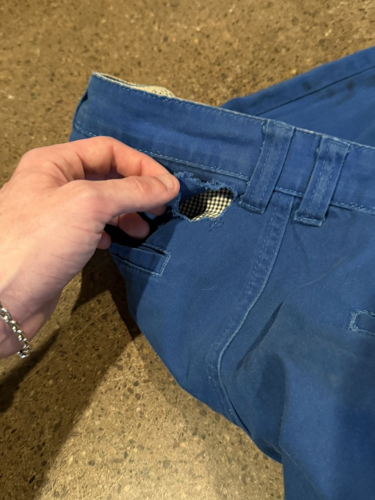 Superdry Superdry japan blue cotton twill shorts thrashed and faded Size US 32 / EU 48 - 6 Thumbnail