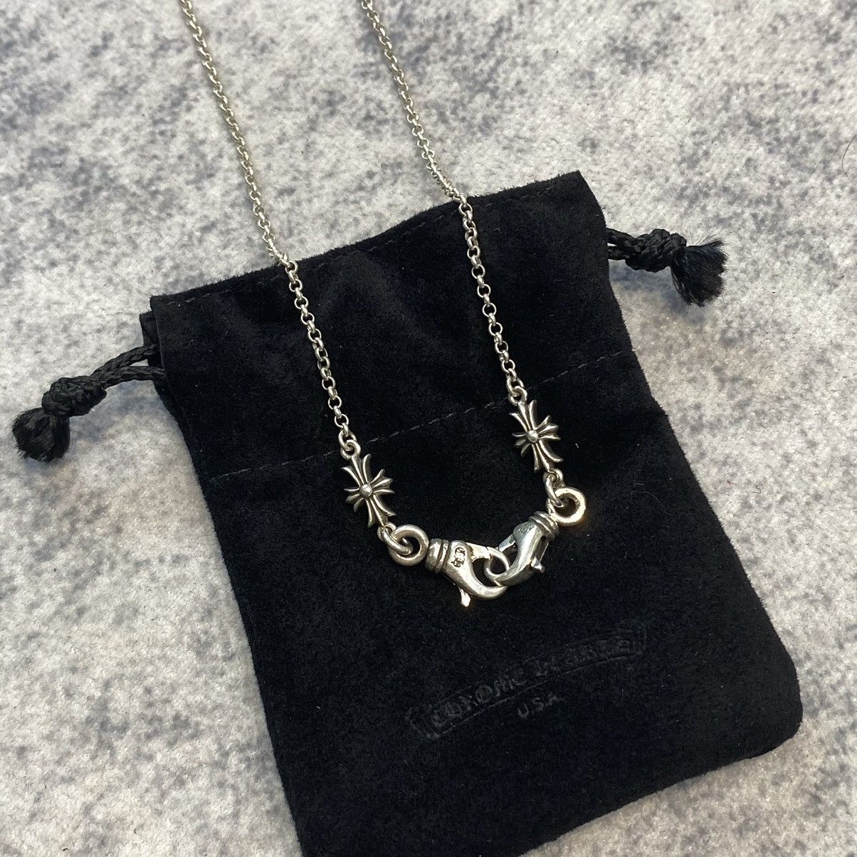 Chrome Hearts Roll Chain 2 Clip Lobster Clasps Tiny E