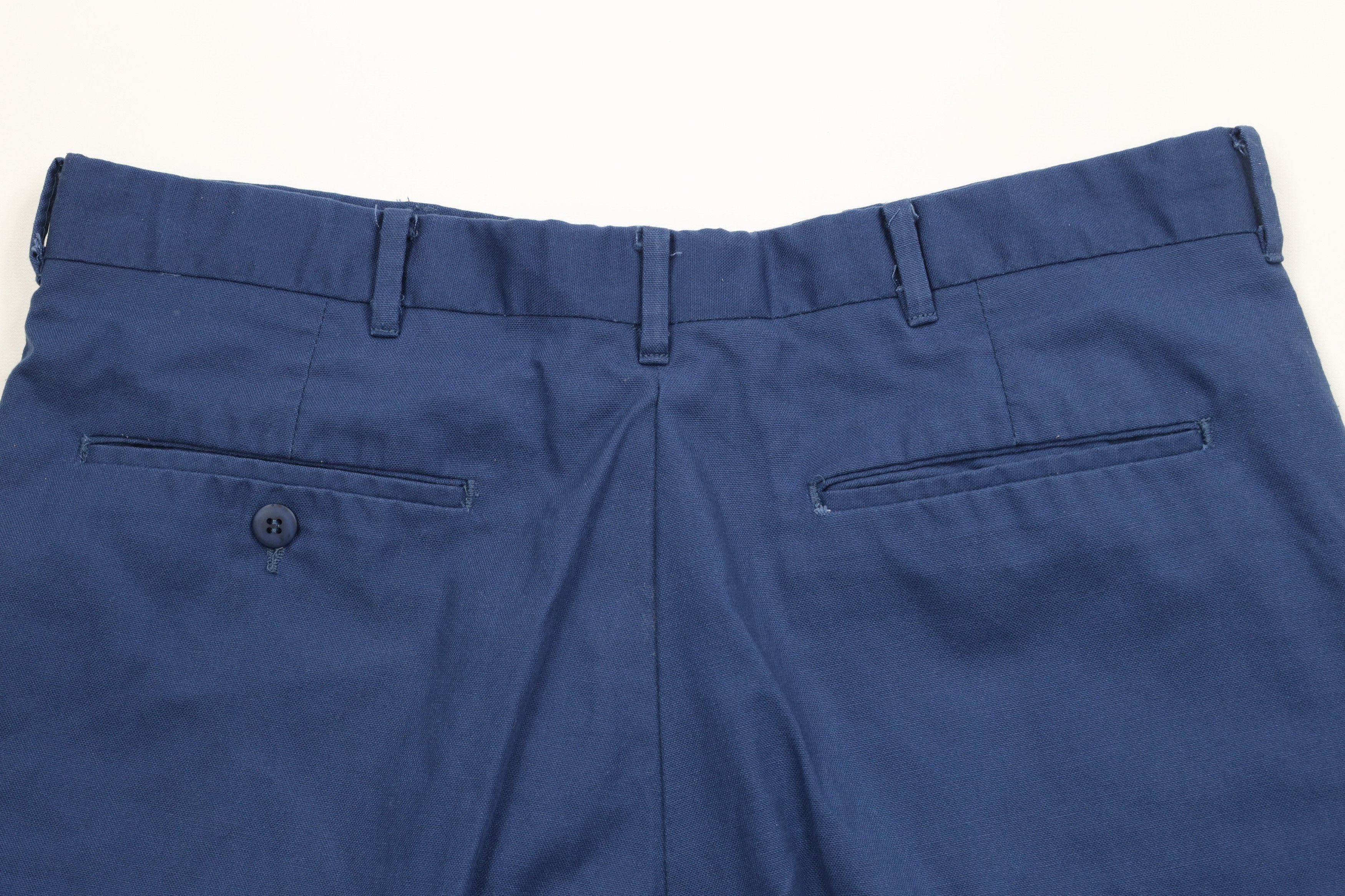 Vintage Vintage 60s 70s Streetwear Above Knee Chino Shorts Blue USA Size US 34 / EU 50 - 8 Thumbnail