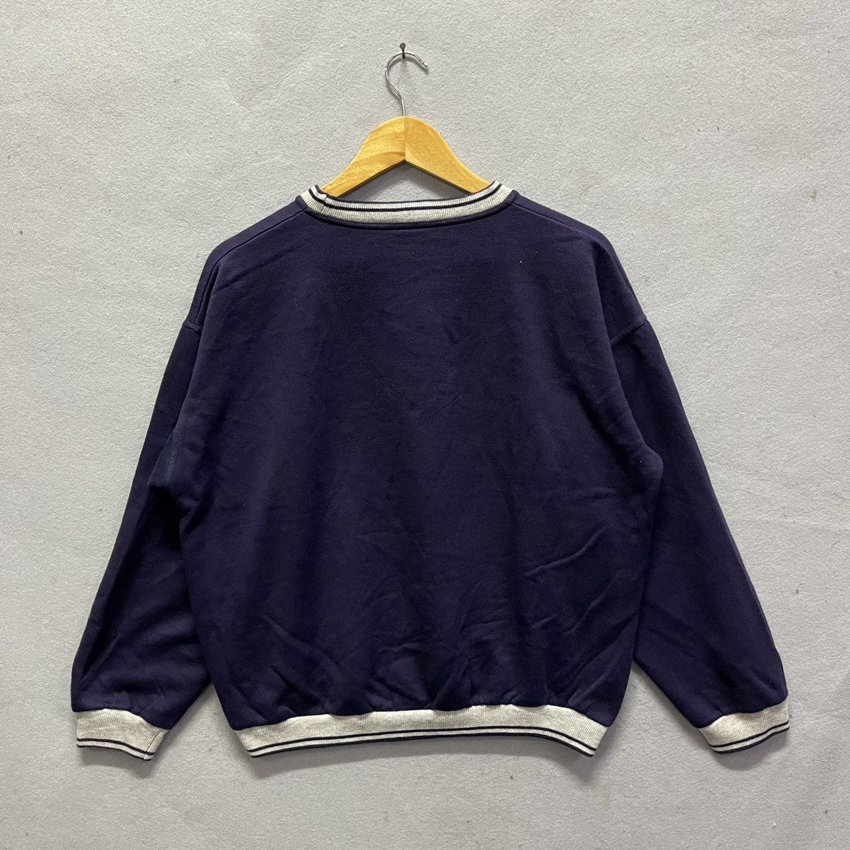 Trussardi Vintage 90s Trussardi Navy Crewneck Sweatshirt Size US M / EU 48-50 / 2 - 6 Thumbnail